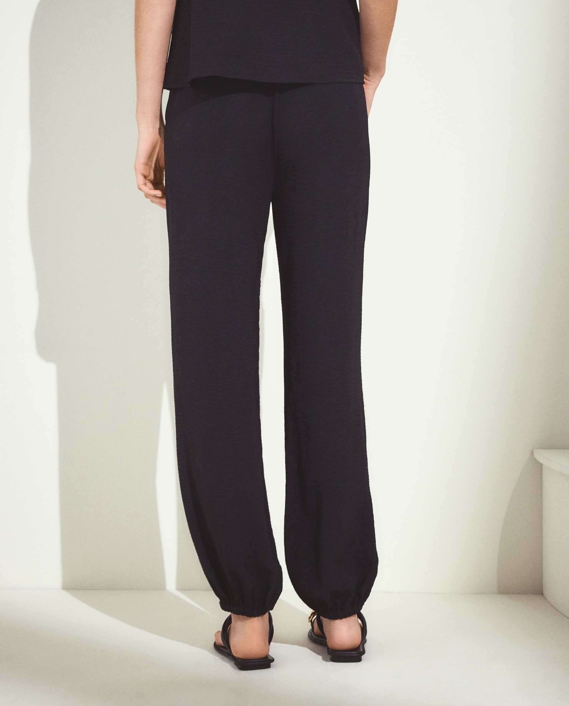 Pantalón balloon circular de mujer - Woman El Corte Inglés - Negro Negro-3