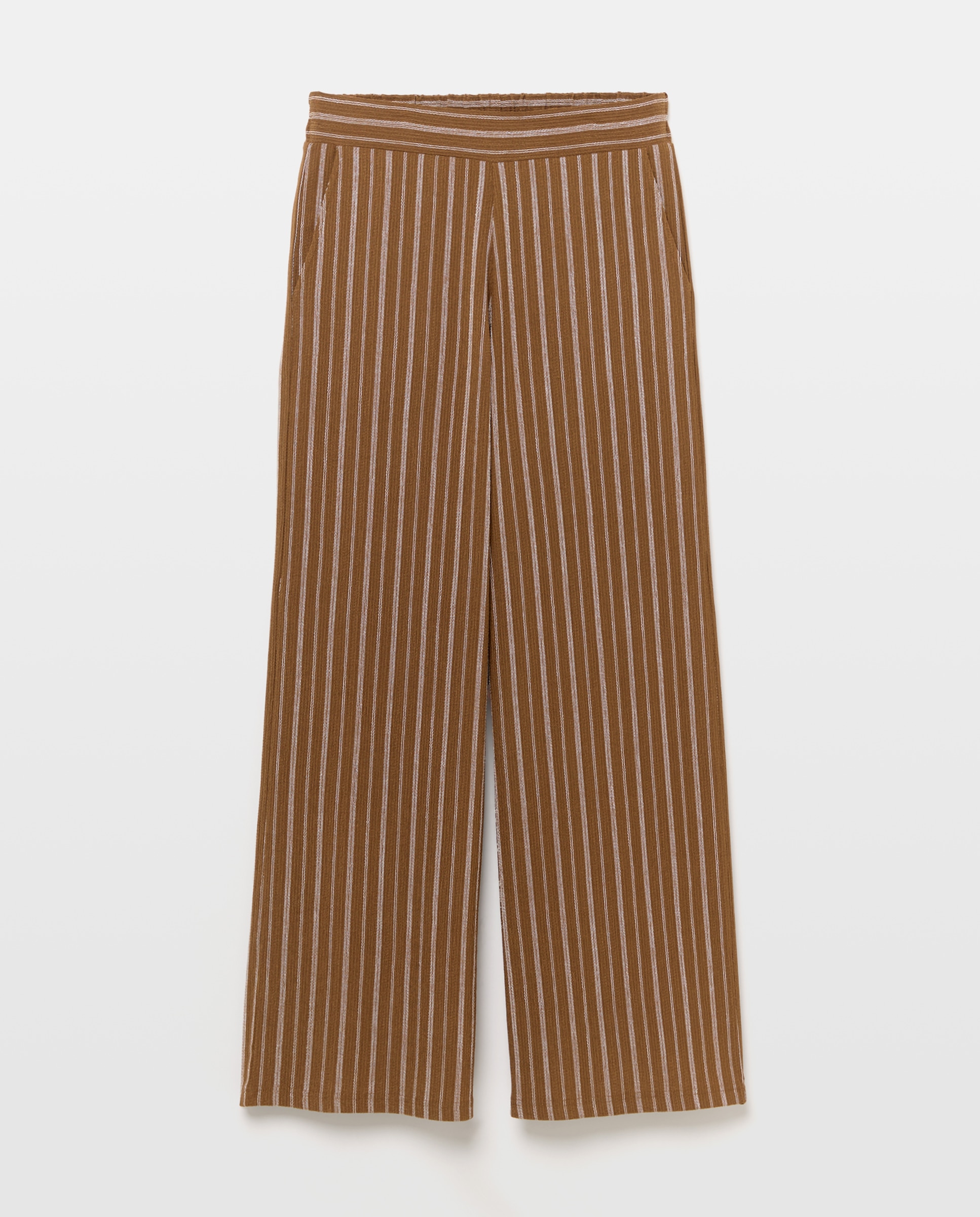 Imagen 4 de Pantalón circular de mujer con rayas - Woman El Corte Inglés - Verde Verde
