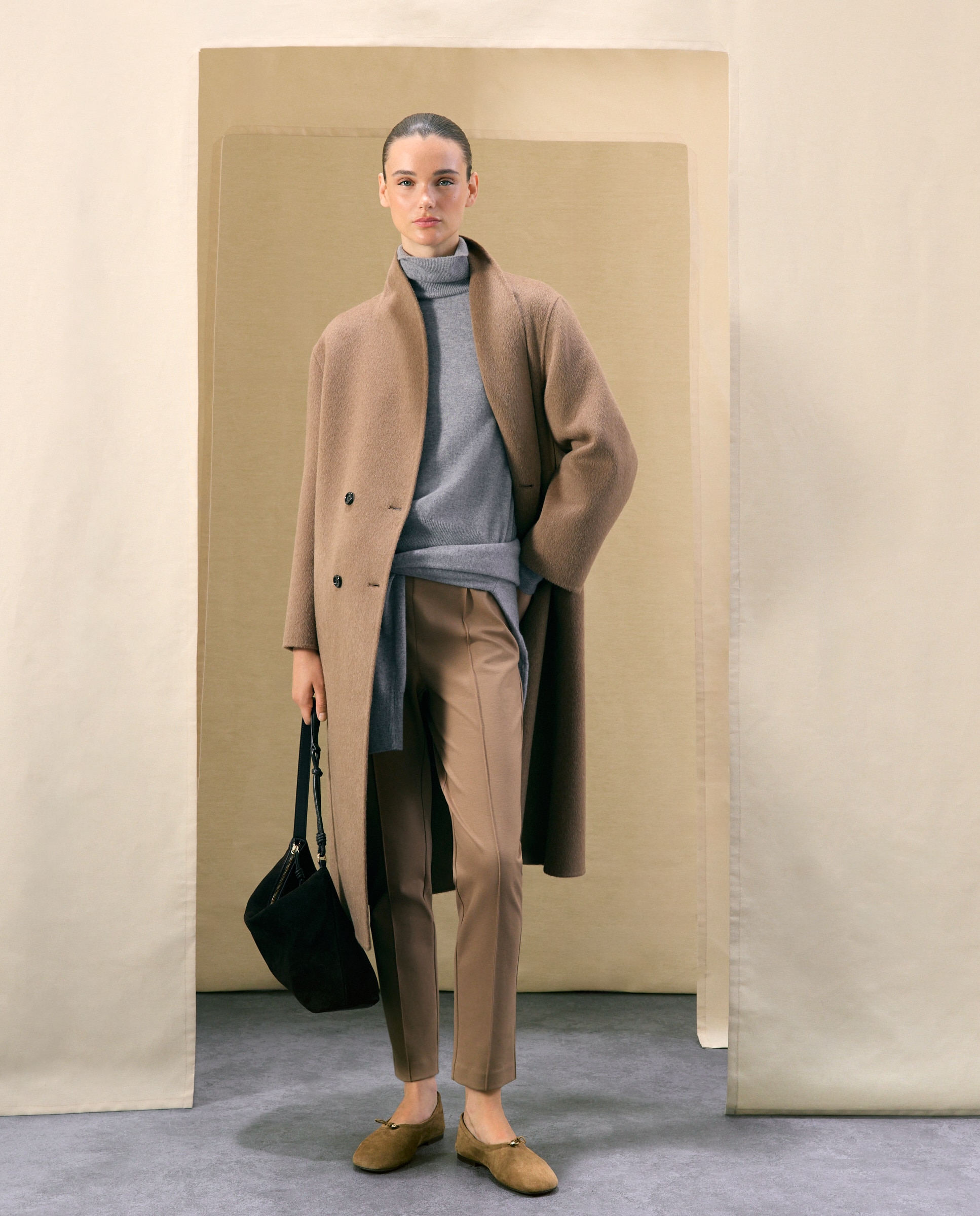 Pantalón de pitillo liso de mujer - Woman El Corte Inglés - 730 Camel 730 Camel-1
