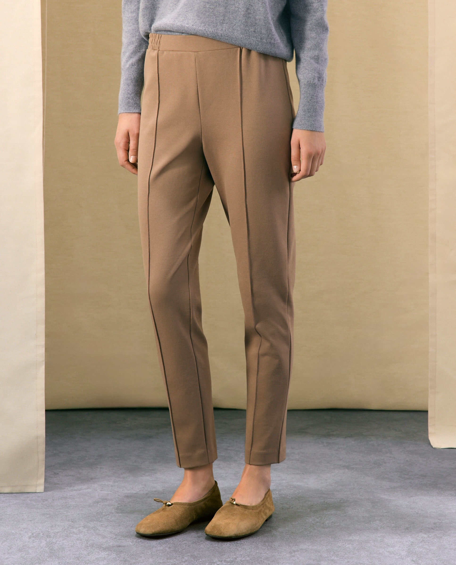 Pantalón de pitillo liso de mujer - Woman El Corte Inglés - 730 Camel 730 Camel-2