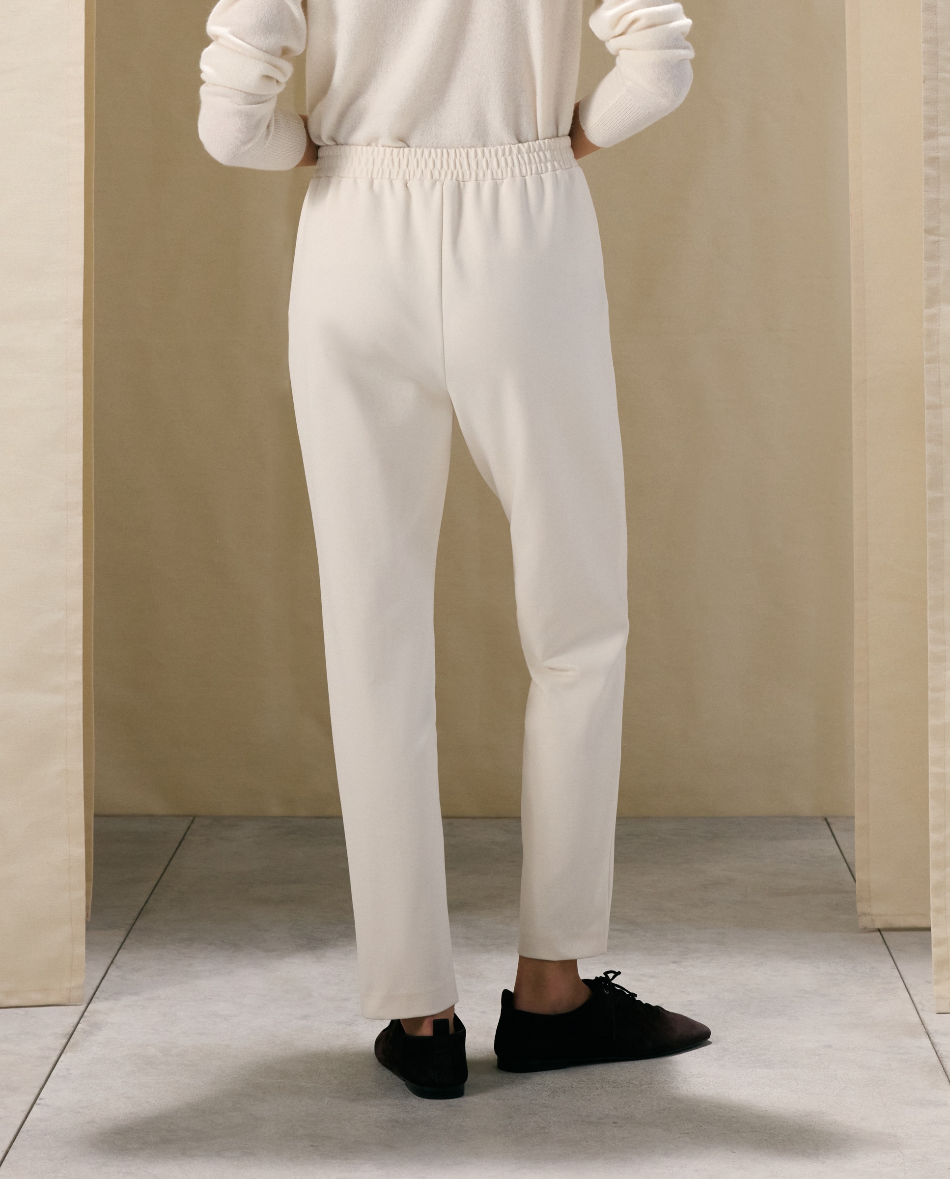 Pantalón de pitillo liso de mujer - Woman El Corte Inglés - 120 Crudo 120 Crudo-3