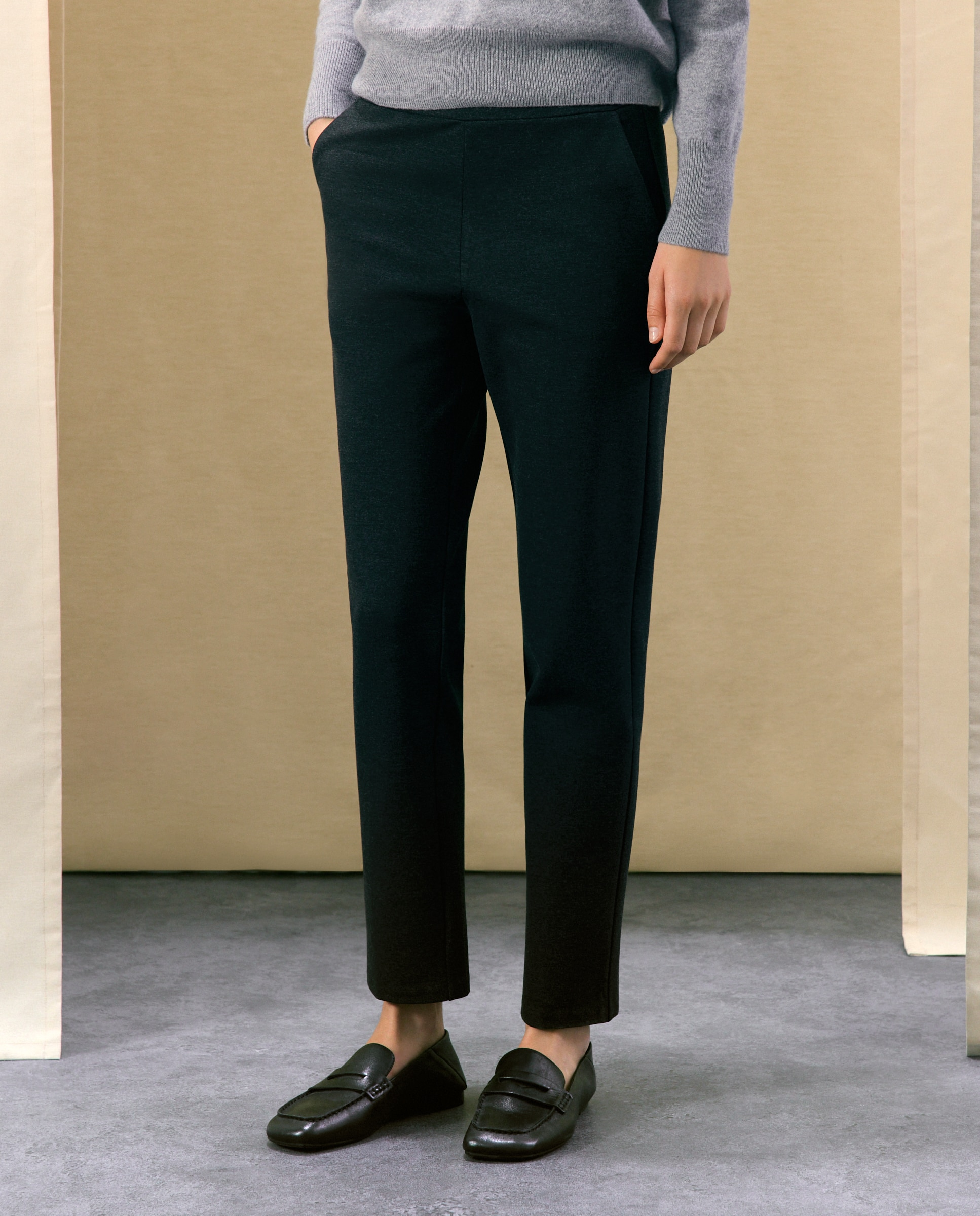 Pantalón semipitillo liso de mujer - Woman El Corte Inglés - 830 Antracita 830 Antracita-2