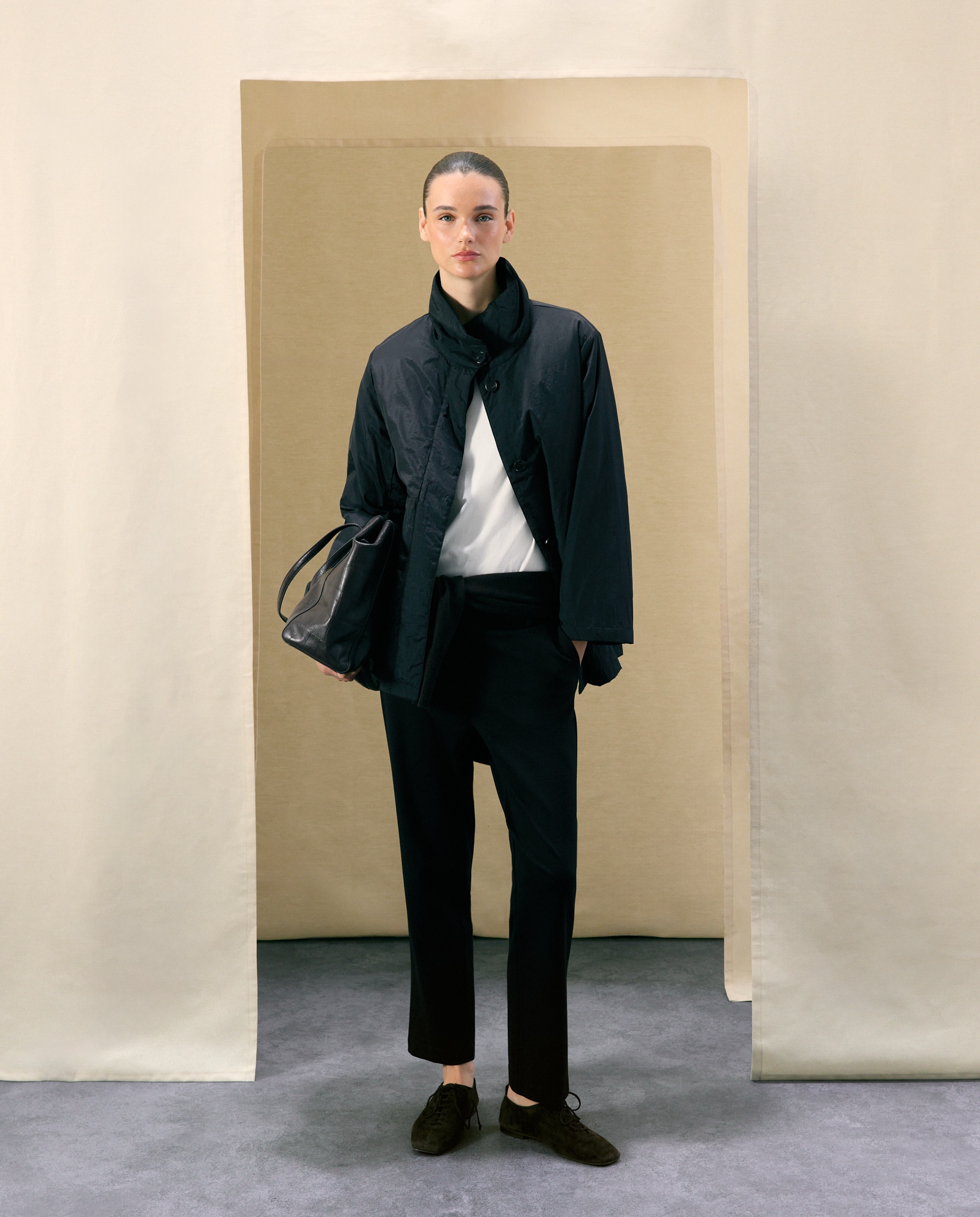 Pantalón semipitillo liso de mujer - Woman El Corte Inglés - Negro Negro-1