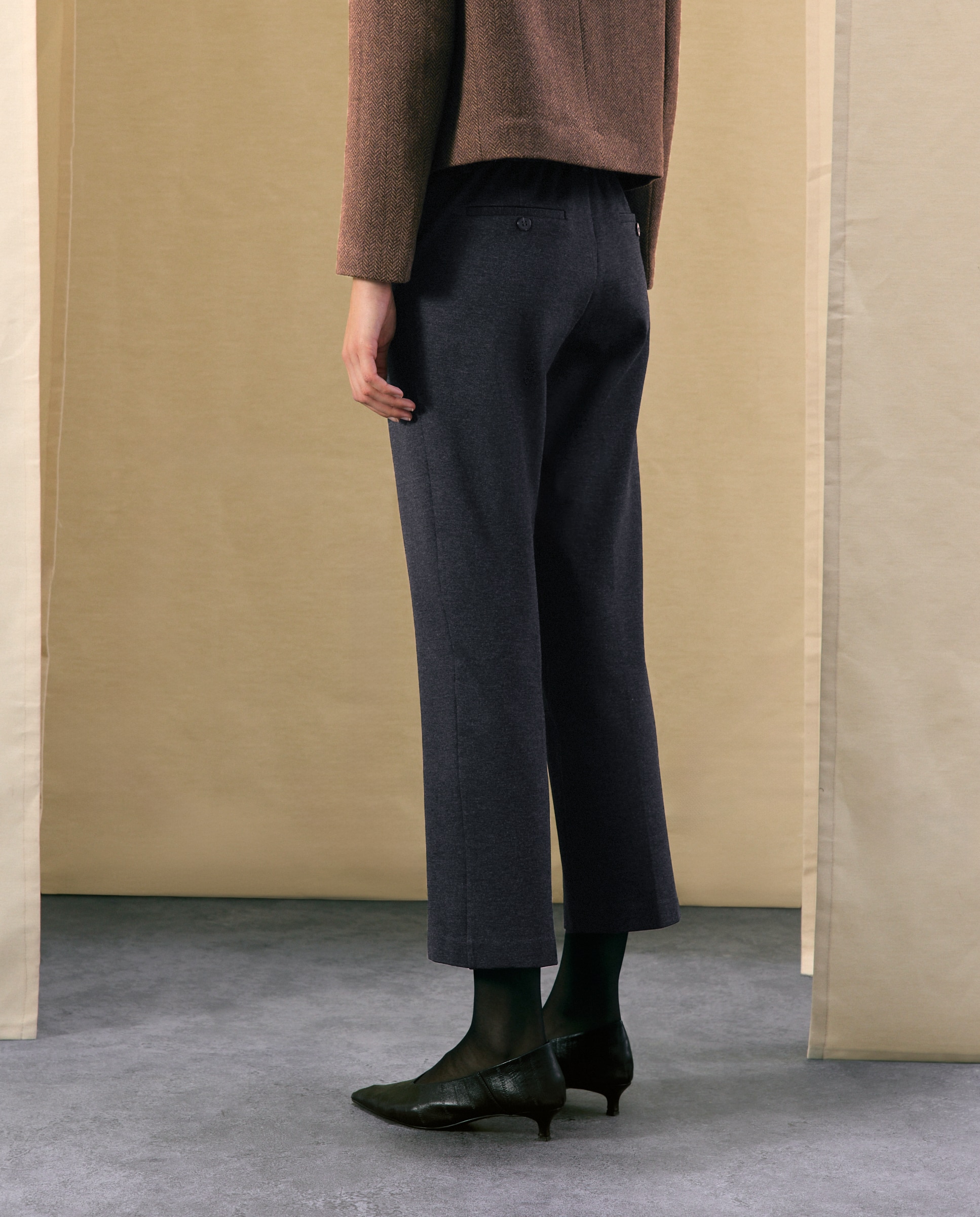 Pantalón semipitillo liso de mujer - Woman El Corte Inglés - 830 Antracita 830 Antracita-3