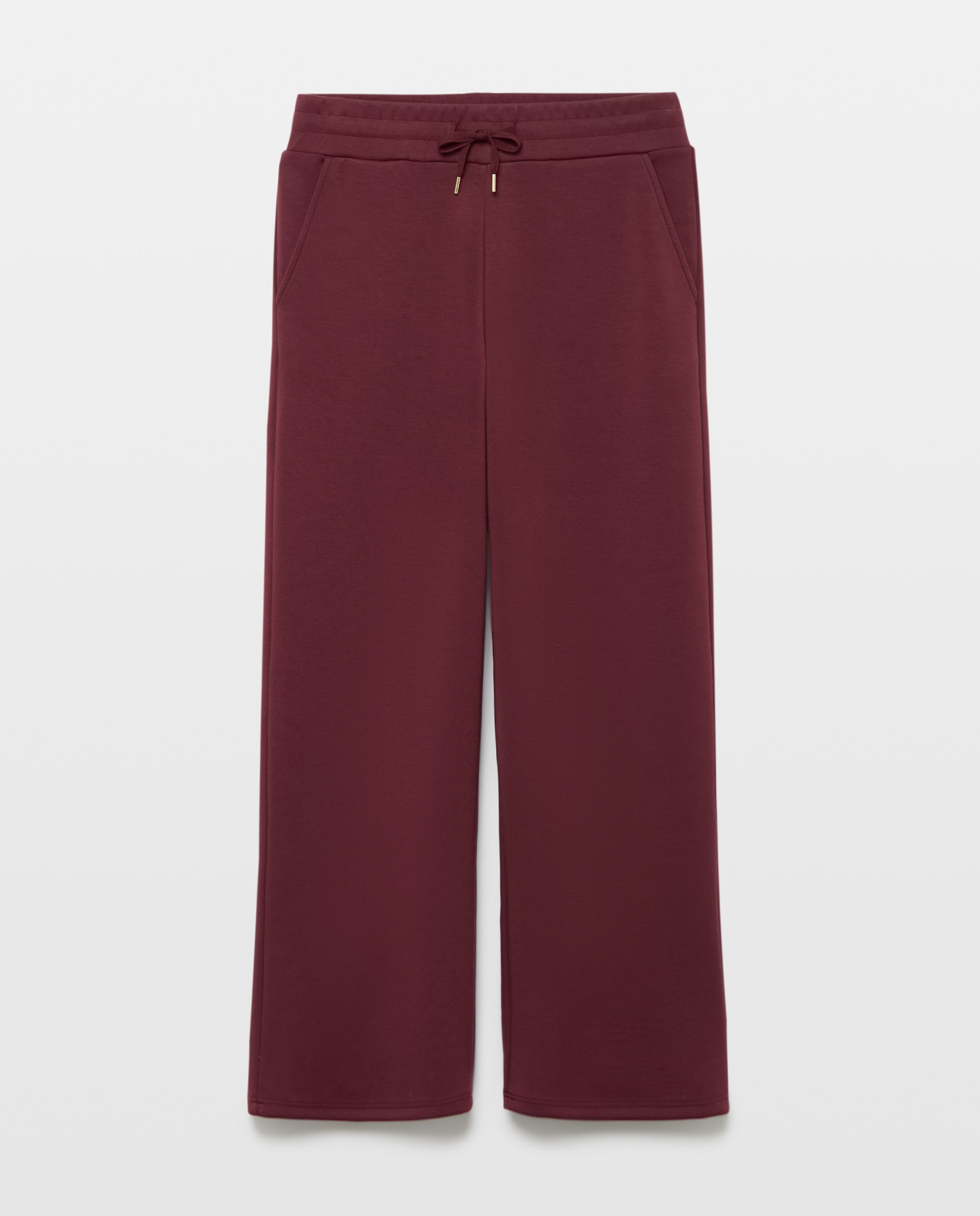 Pantalón circular ancho de mujer - Woman El Corte Inglés - 290 Burdeos 290 Burdeos-4