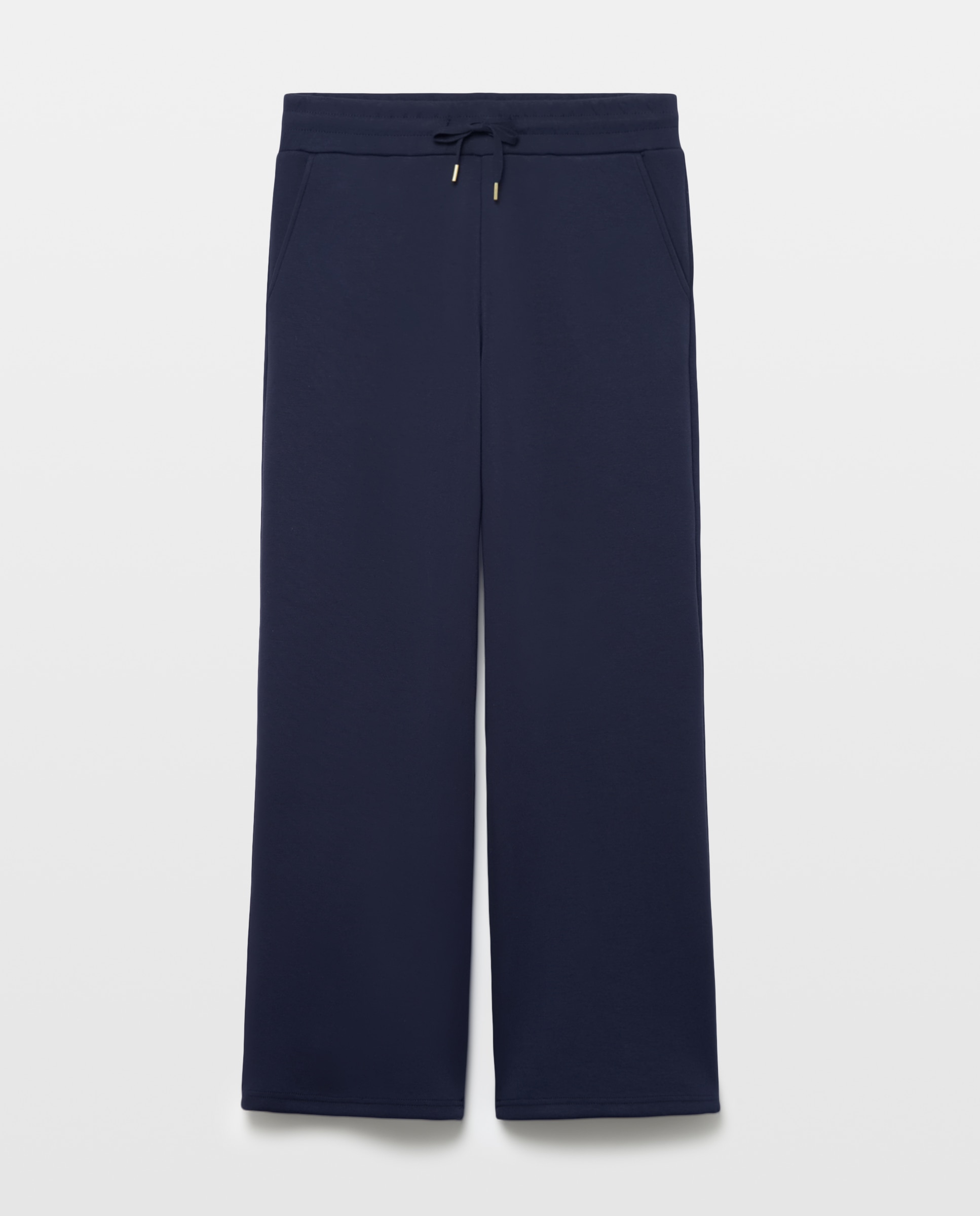 Pantalón circular ancho de mujer - Woman El Corte Inglés - Azul marino Azul marino-4