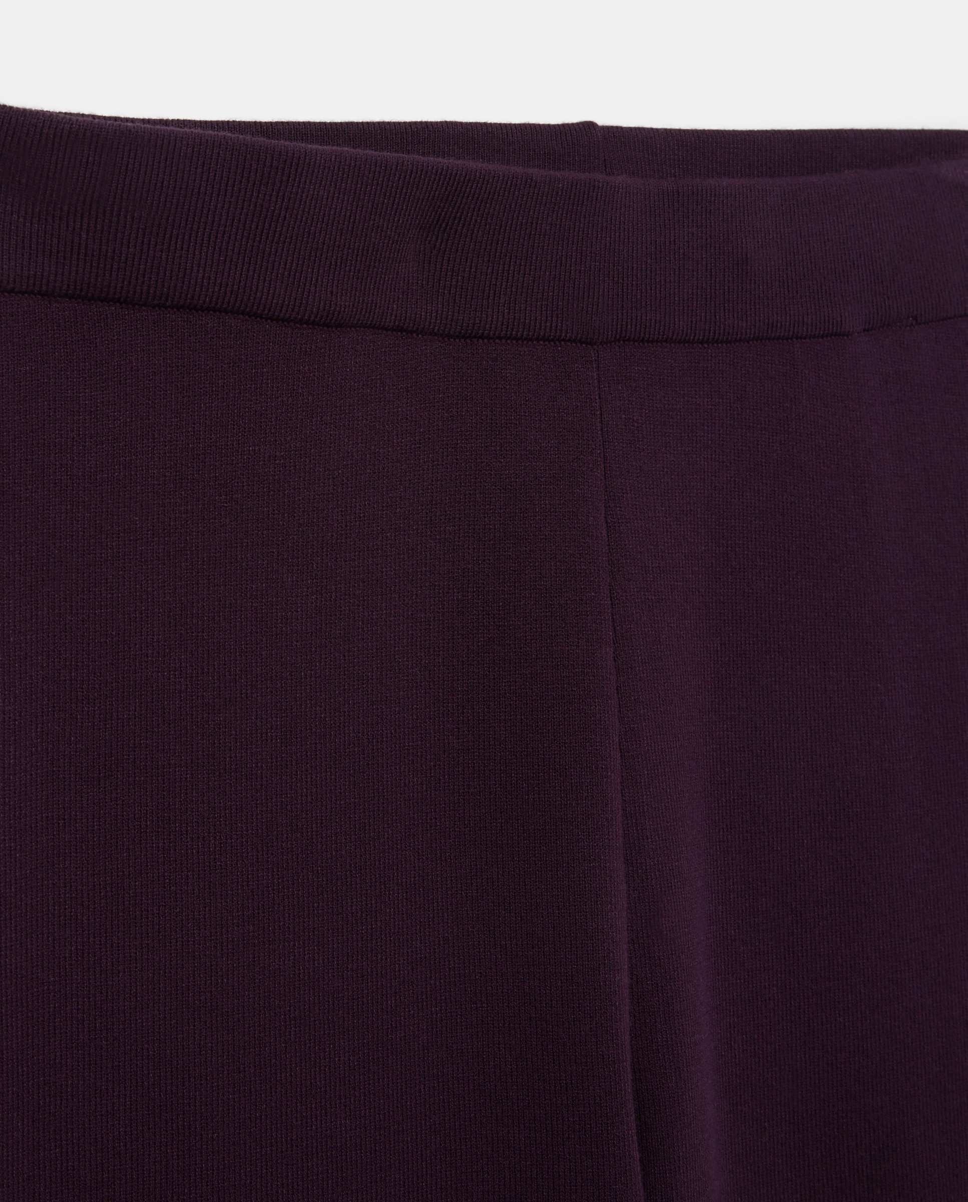 Calças Formais Lisas de Tricot Roxo-5