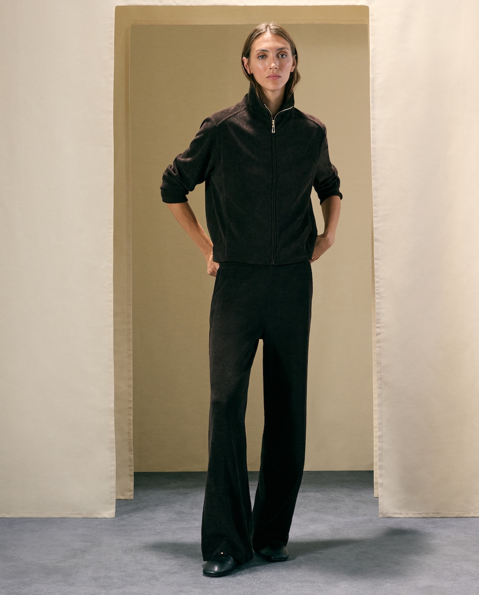 Imagen 0 de Pantalón pana circular de mujer 700 Marrón