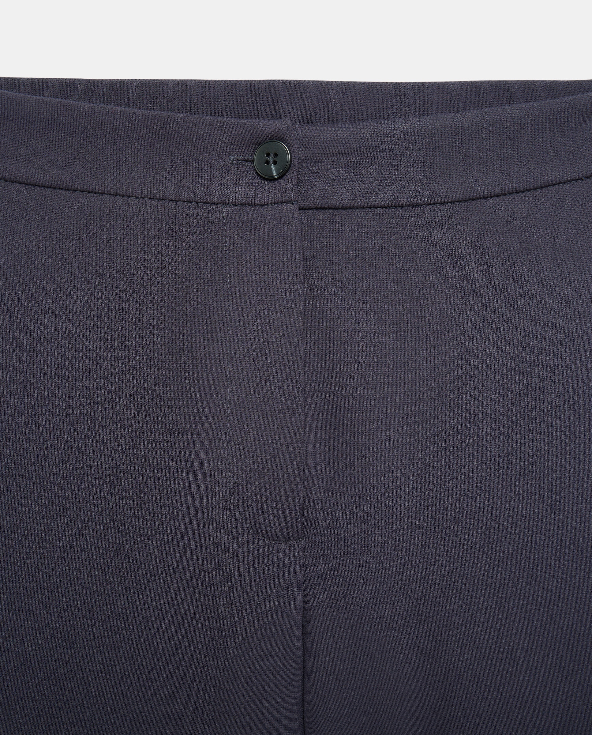 Pantalón ancho de mujer con botón - Woman El Corte Inglés - Marrón Marrón-5