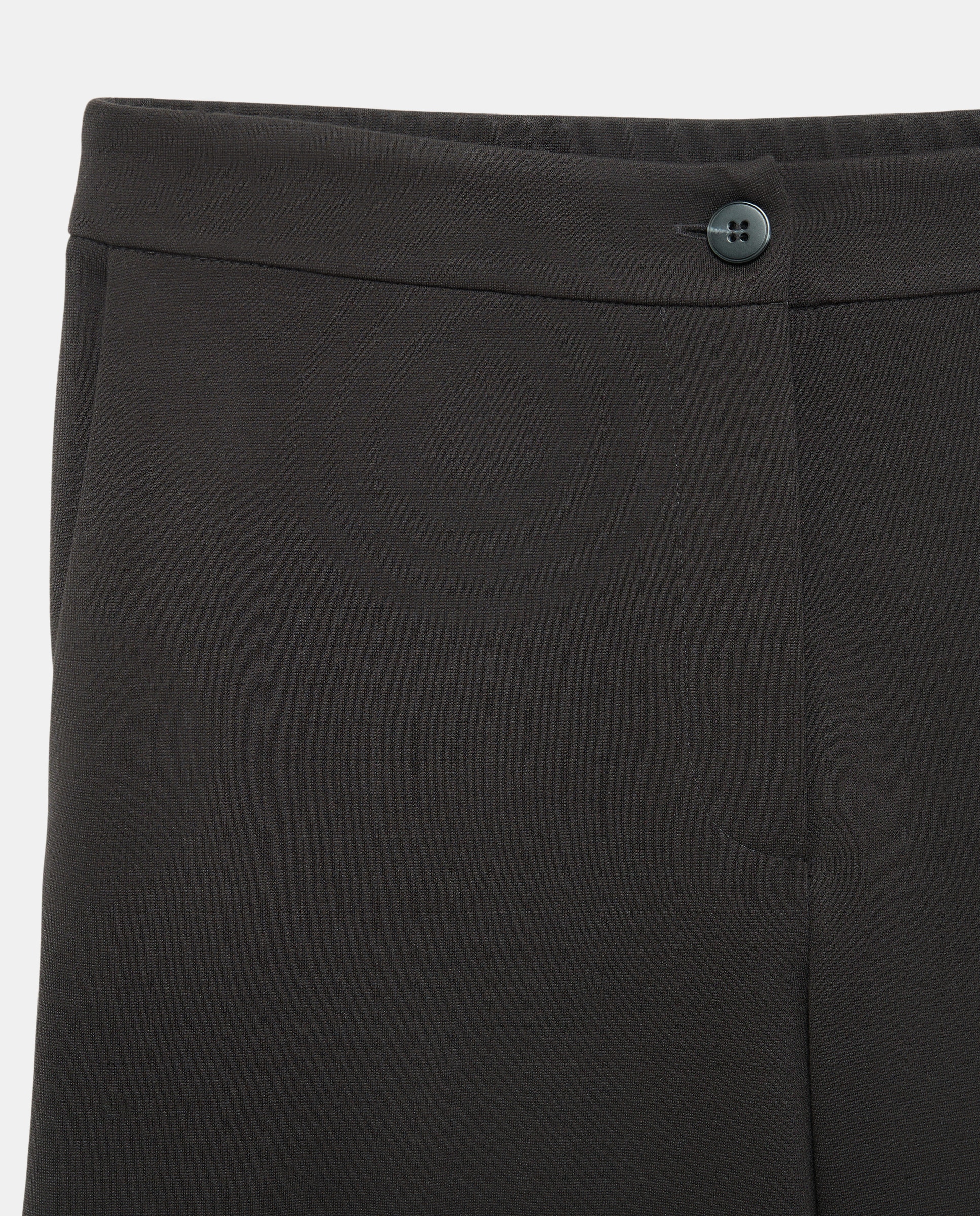 Pantalón ancho de mujer con botón - Woman El Corte Inglés - Negro Negro-5
