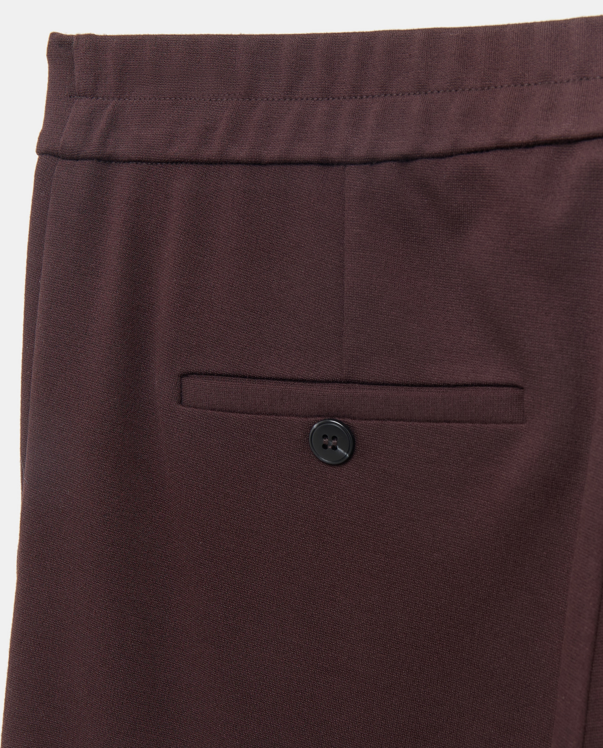 Pantalón ancho de mujer con botón - Woman El Corte Inglés - Burdeos Burdeos-5