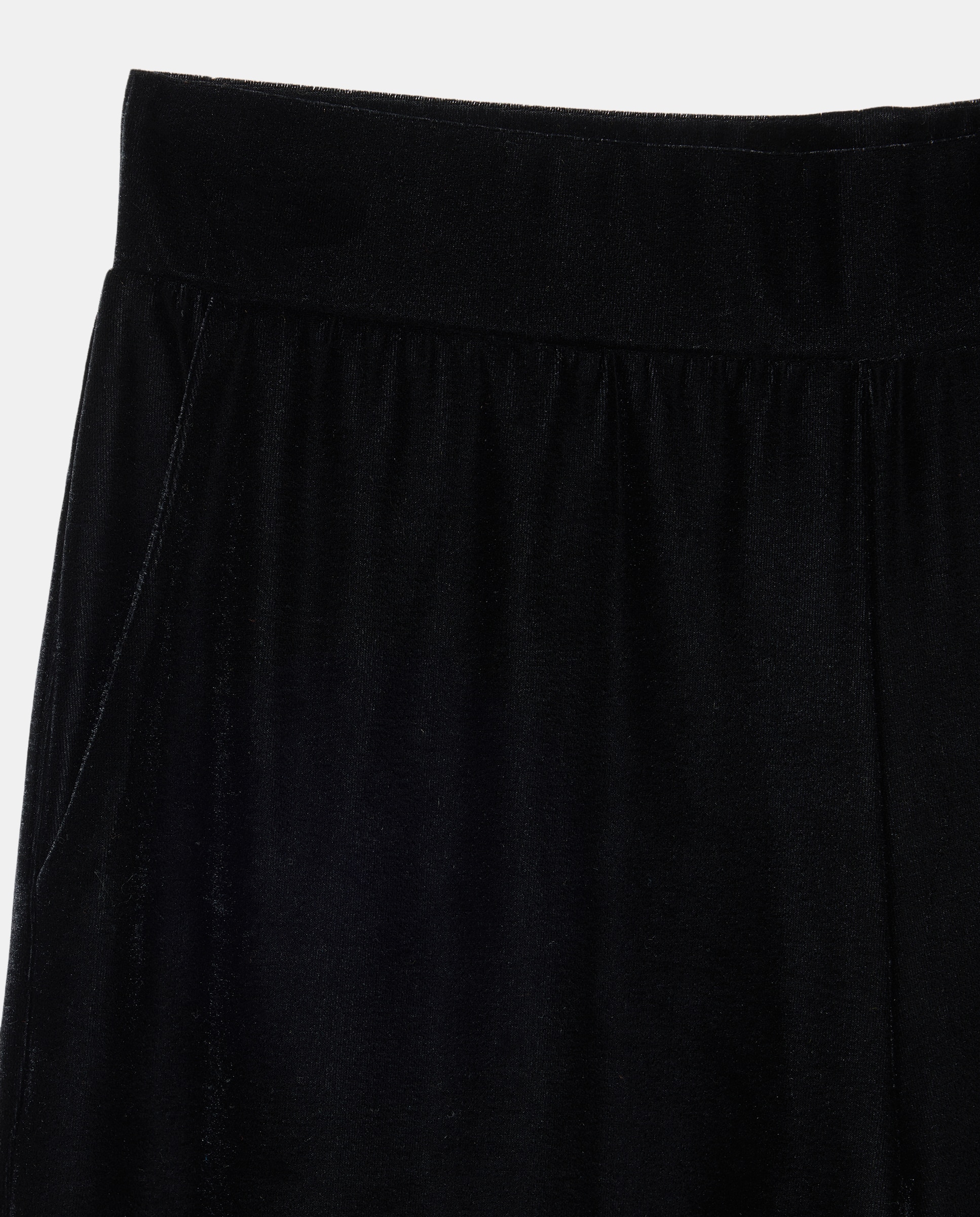 Pantalón de mujer de punto circular de terciopelo - Woman El Corte Inglés - Negro Negro-5