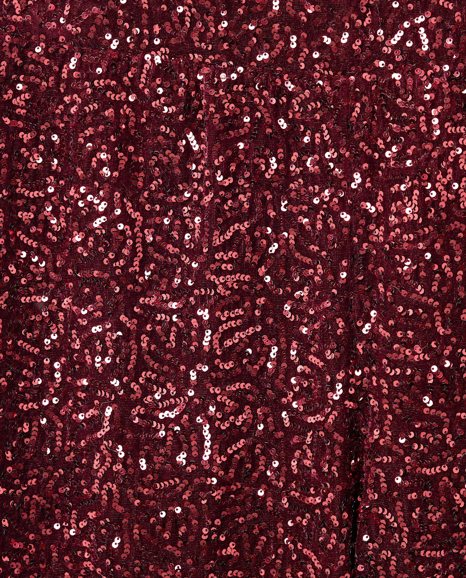 Pantalón de mujer de punto circular de terciopelo - Woman El Corte Inglés - Burdeos Burdeos-5