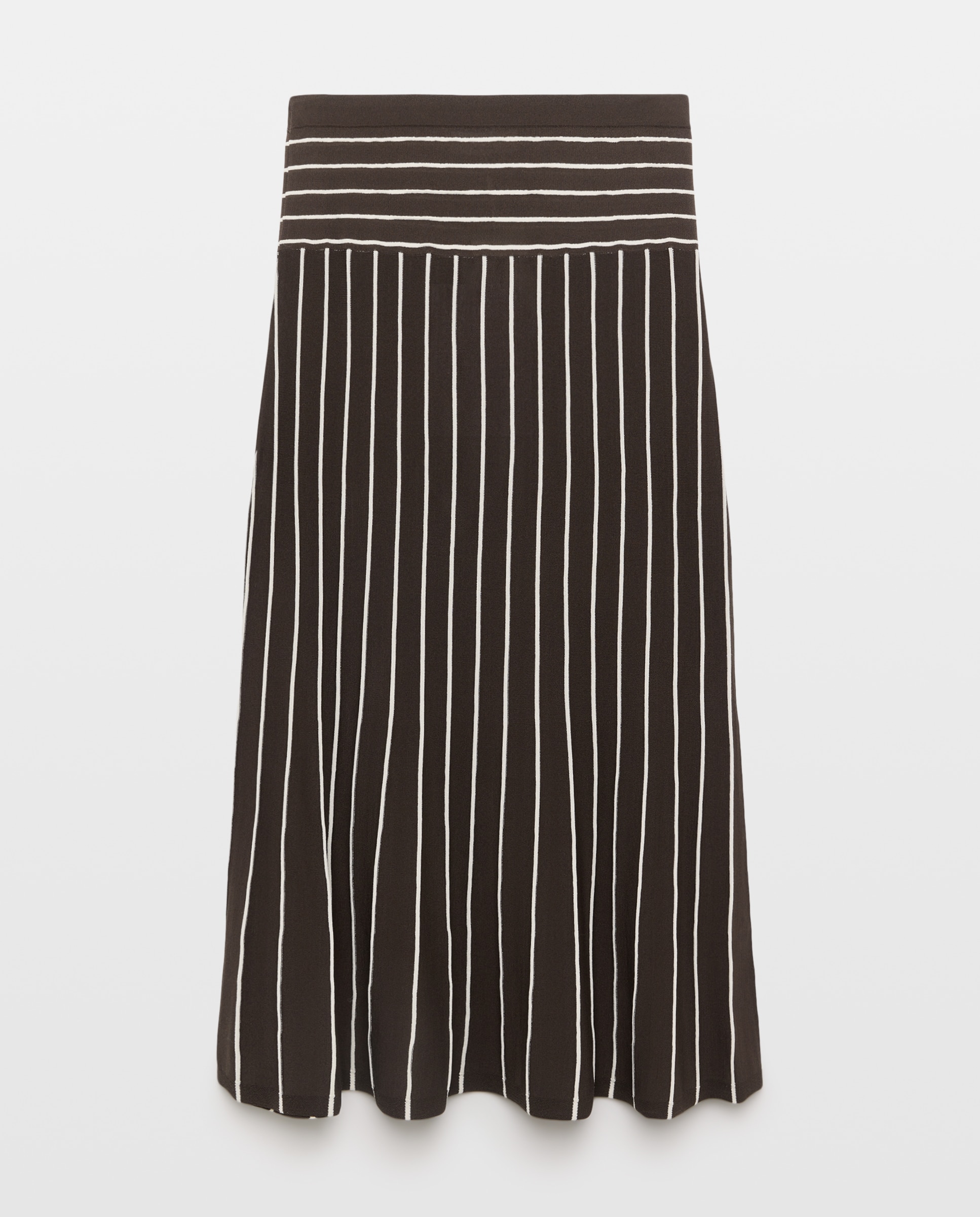 Saia Lisa de Malha Castanho-4