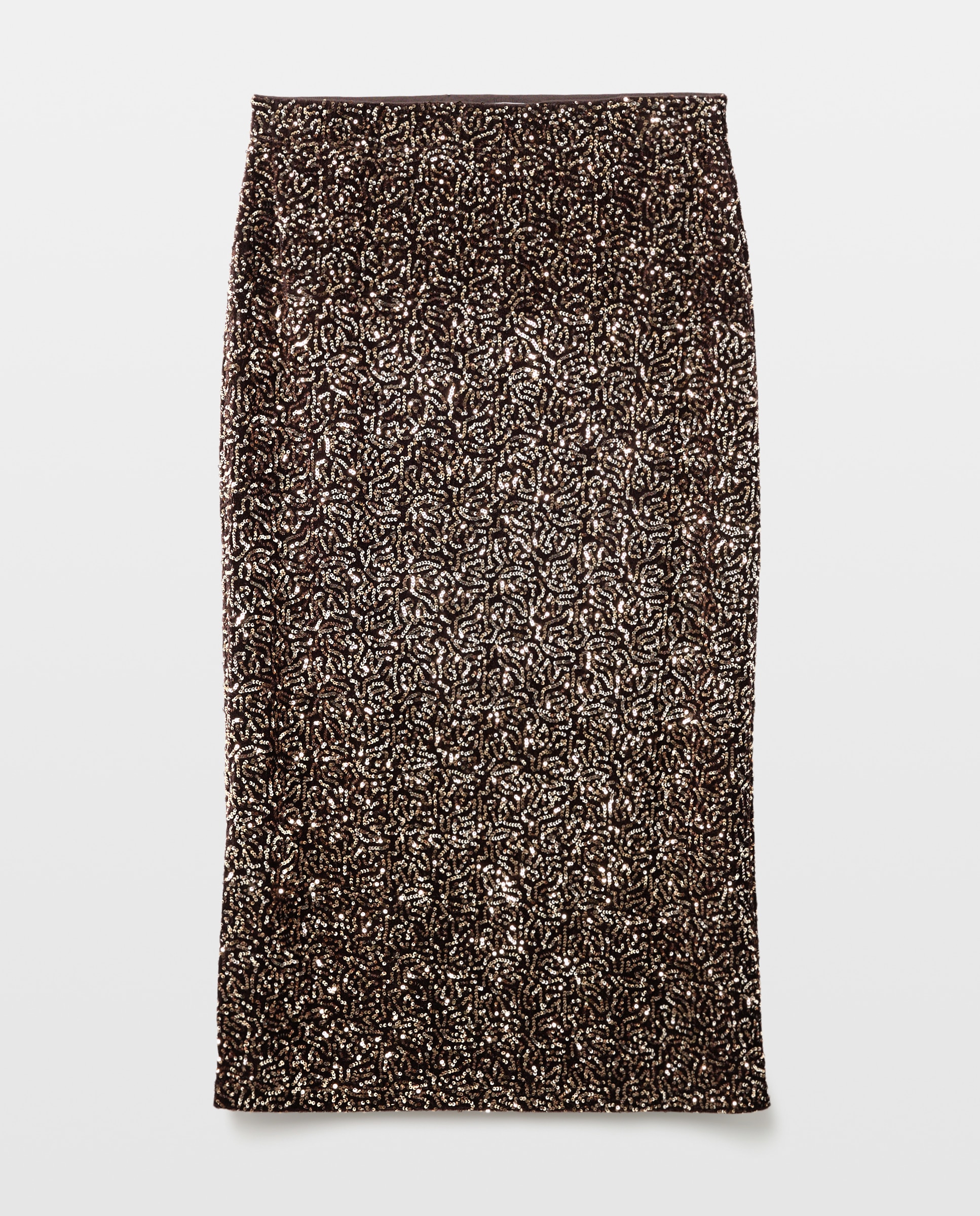 Falda velvet de mujer - Woman El Corte Inglés - Marrón Marrón-4