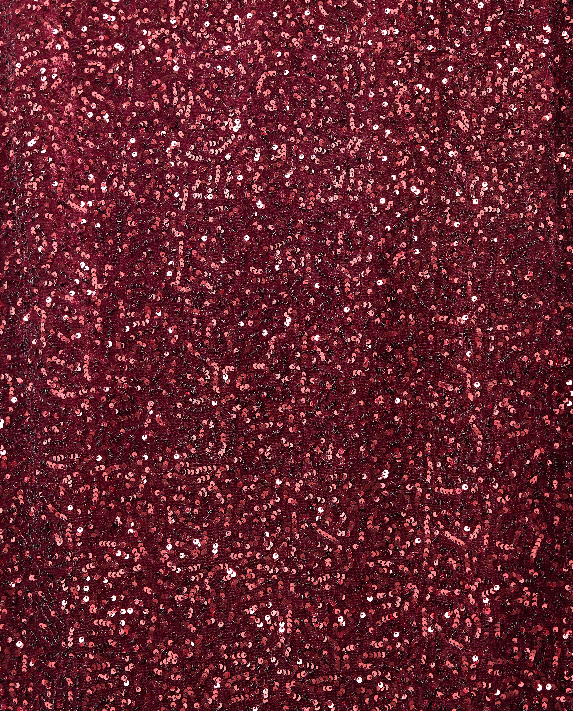 Falda velvet de mujer - Woman El Corte Inglés - Burdeos Burdeos-5
