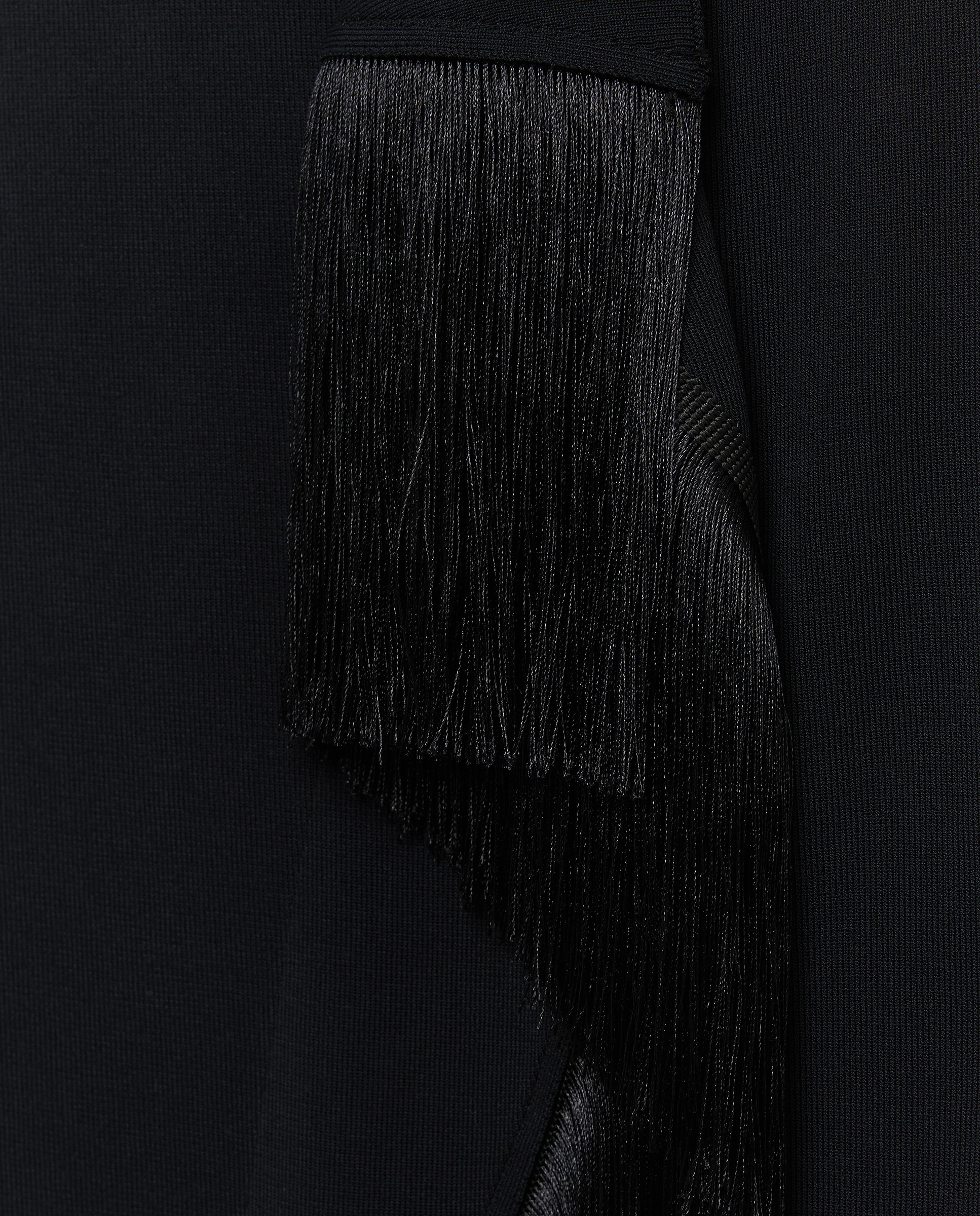 Falda fantasía tricot con flecos - Woman El Corte Inglés - Negro Negro-6