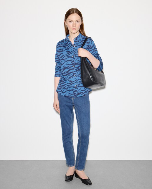 Imagen 0 de Blusa de mujer manga larga slub