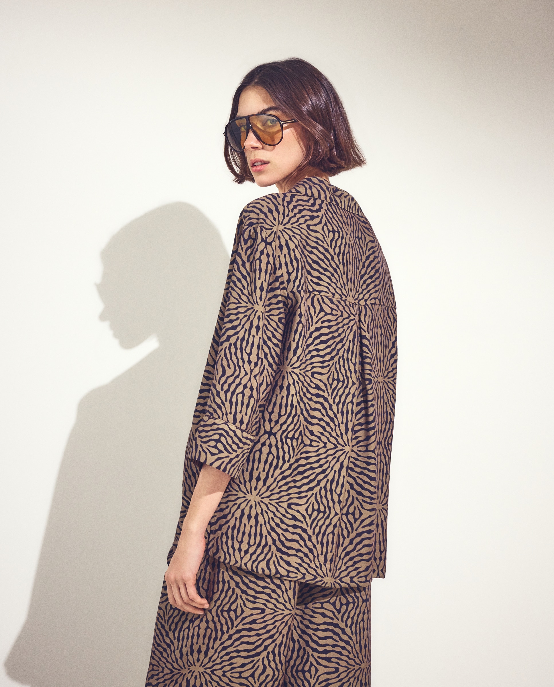 Top polero animal print - Woman El Corte Inglés - Rojo Verde-2