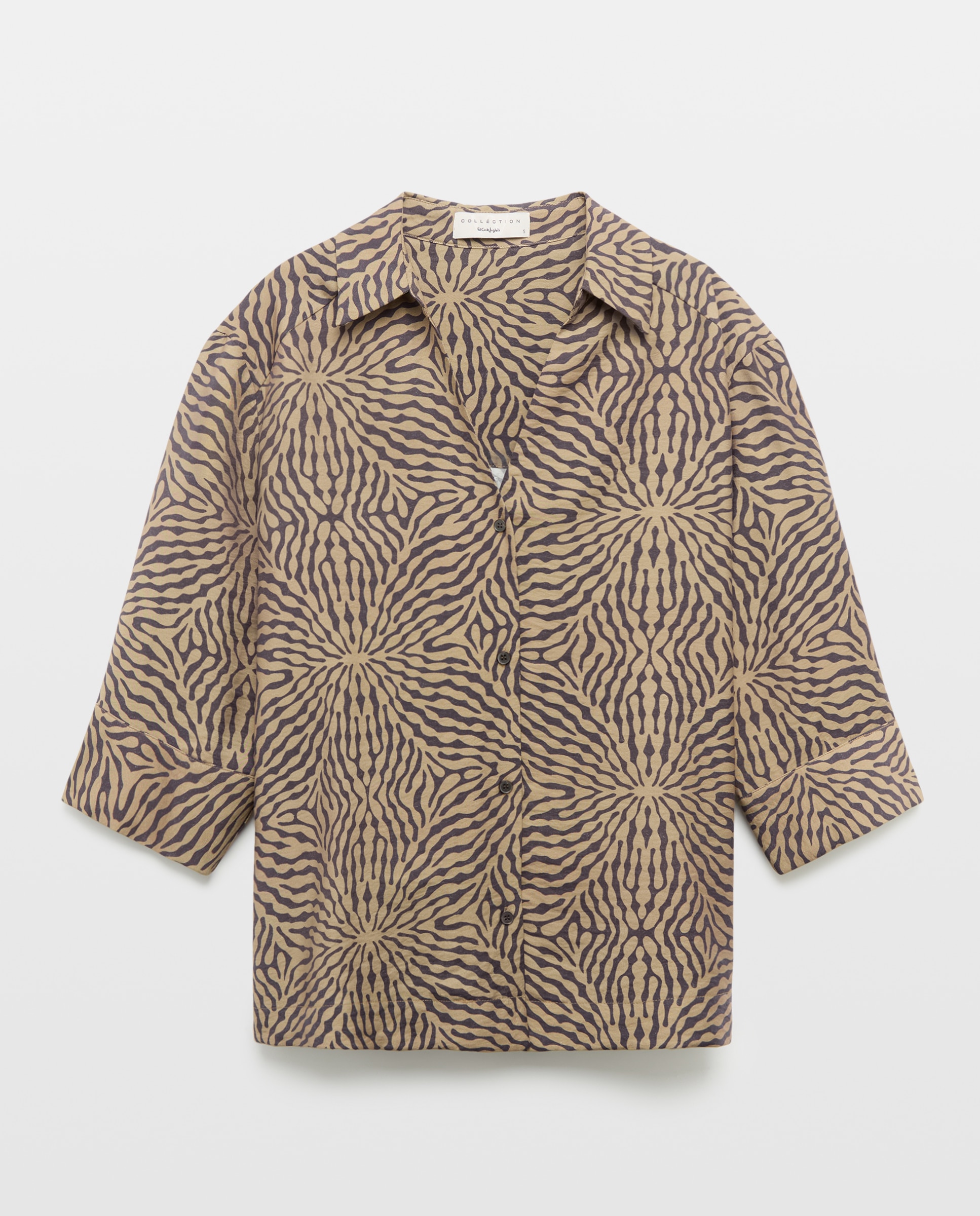 Top polero animal print - Woman El Corte Inglés - Rojo Verde-4
