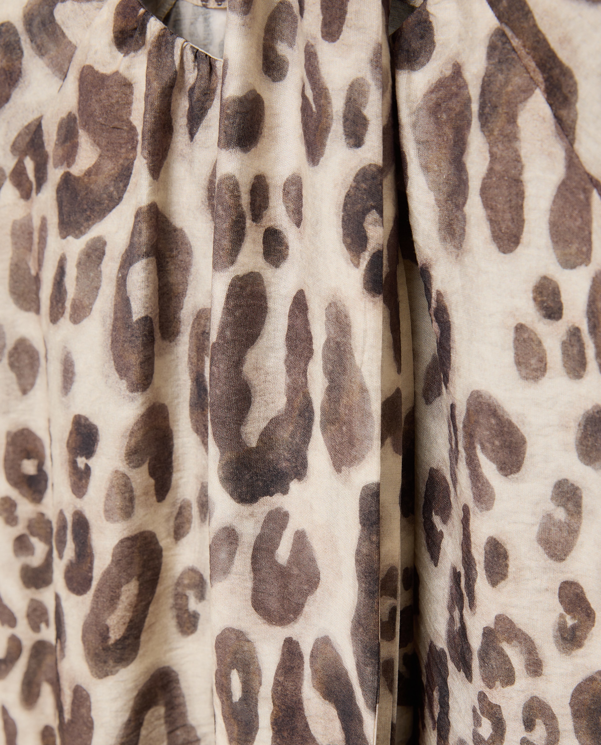 Blusa de Manga Comprida com Animal Print Branco-5
