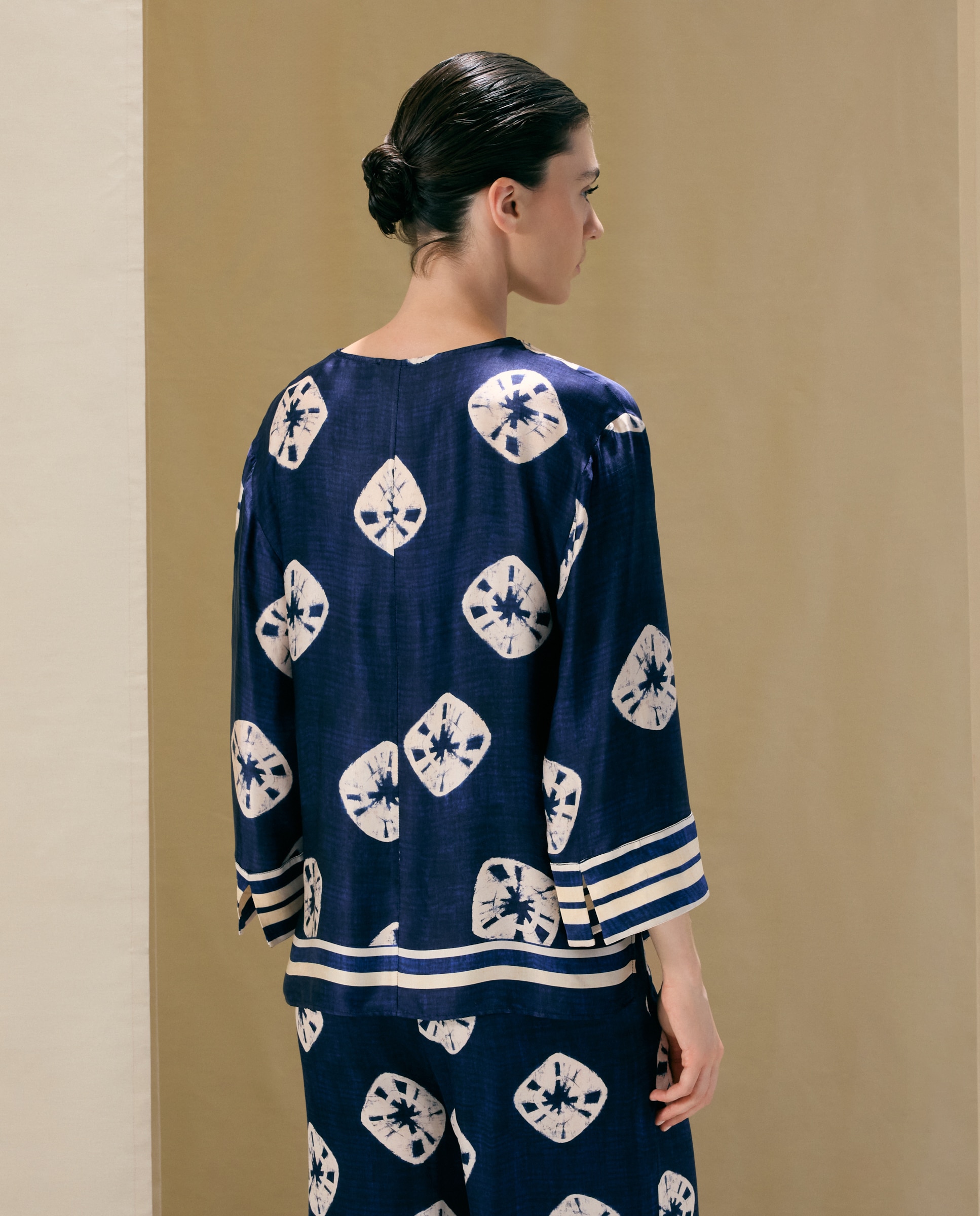 Blusón de mujer Ikat cenefa - Woman El Corte Inglés - Azul Azul-2