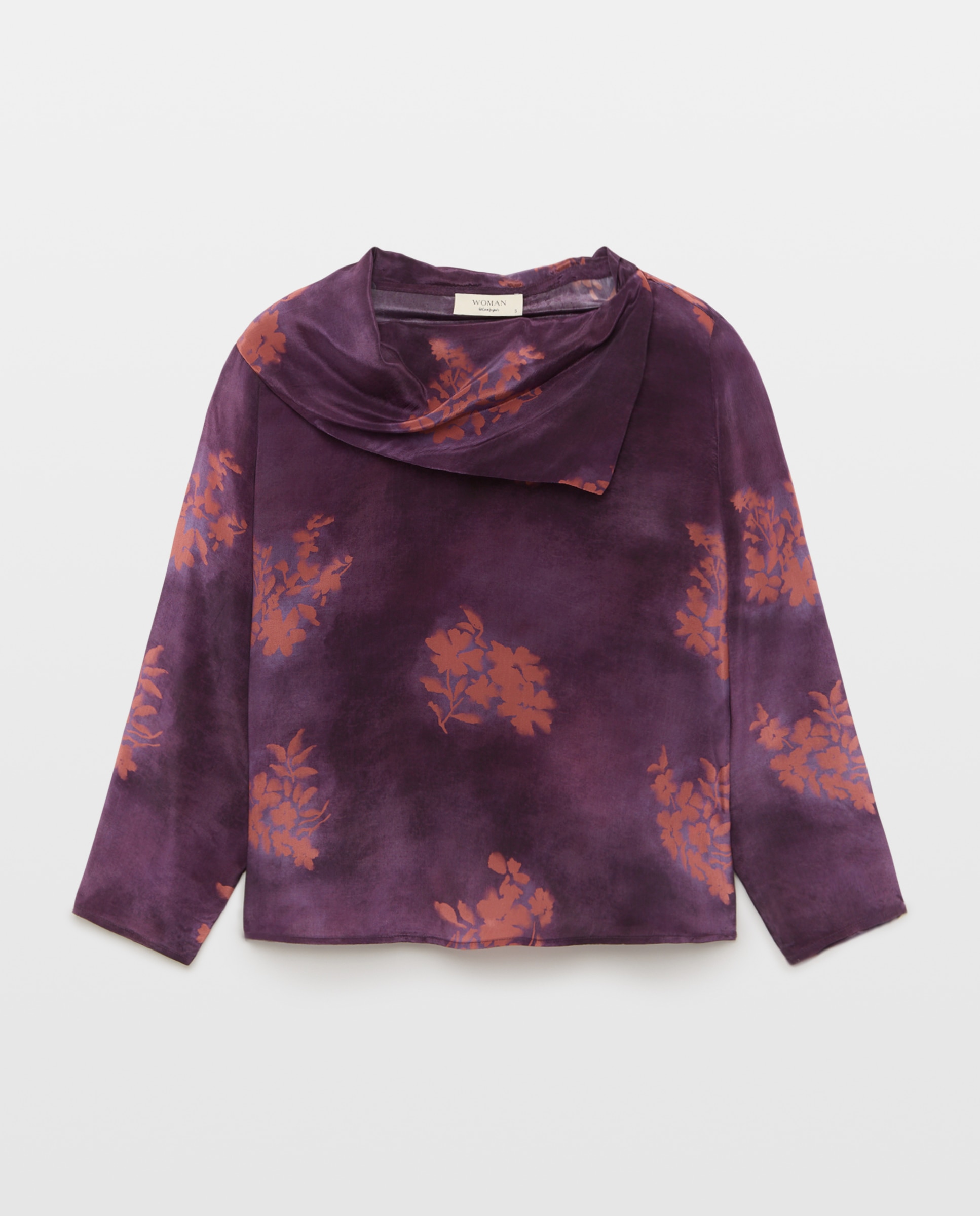 Blusa de mujer manga larga estampado ramilletes - Woman El Corte Inglés - Morado Morado-4