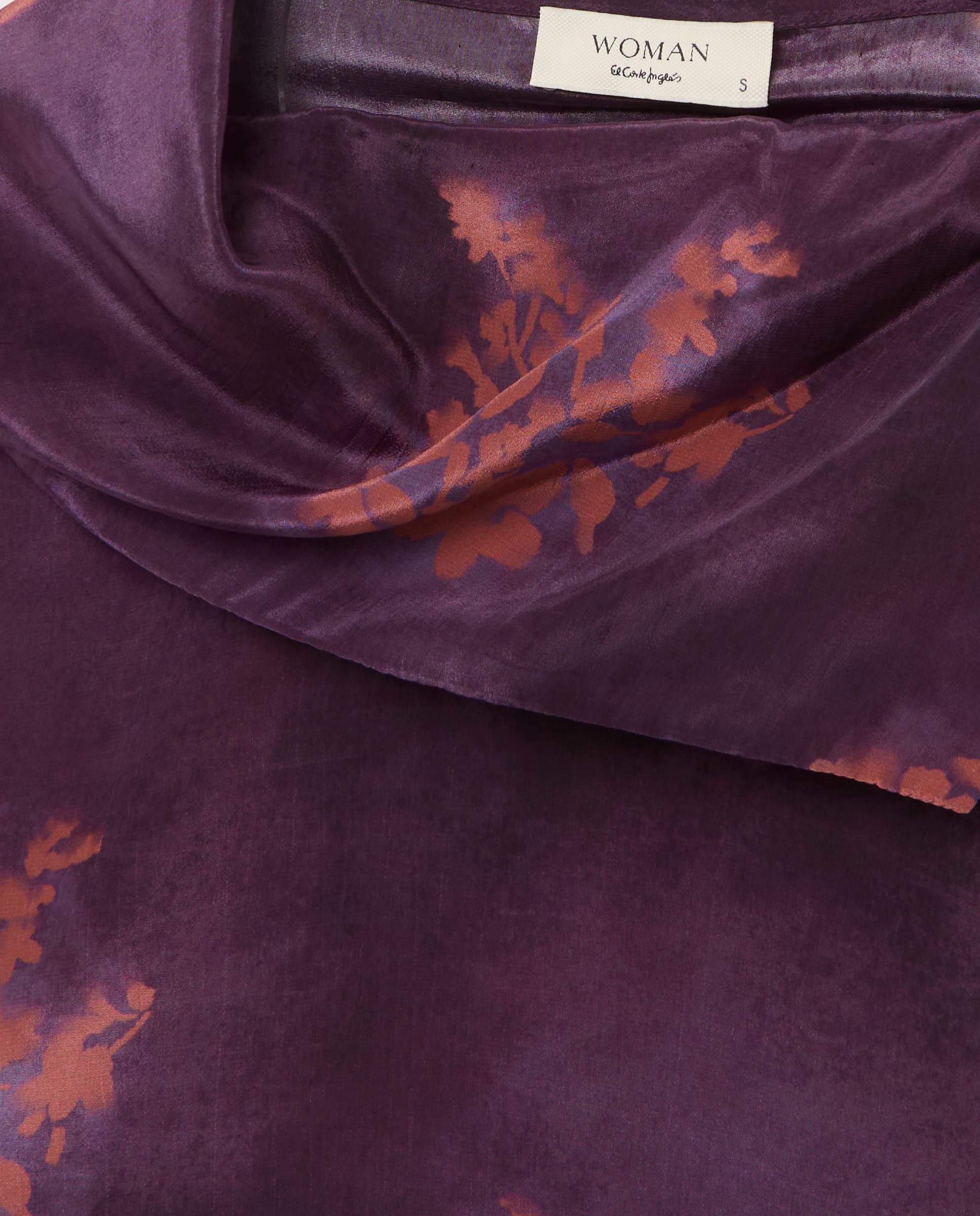 Blusa de mujer manga larga estampado ramilletes - Woman El Corte Inglés - Morado Morado-5
