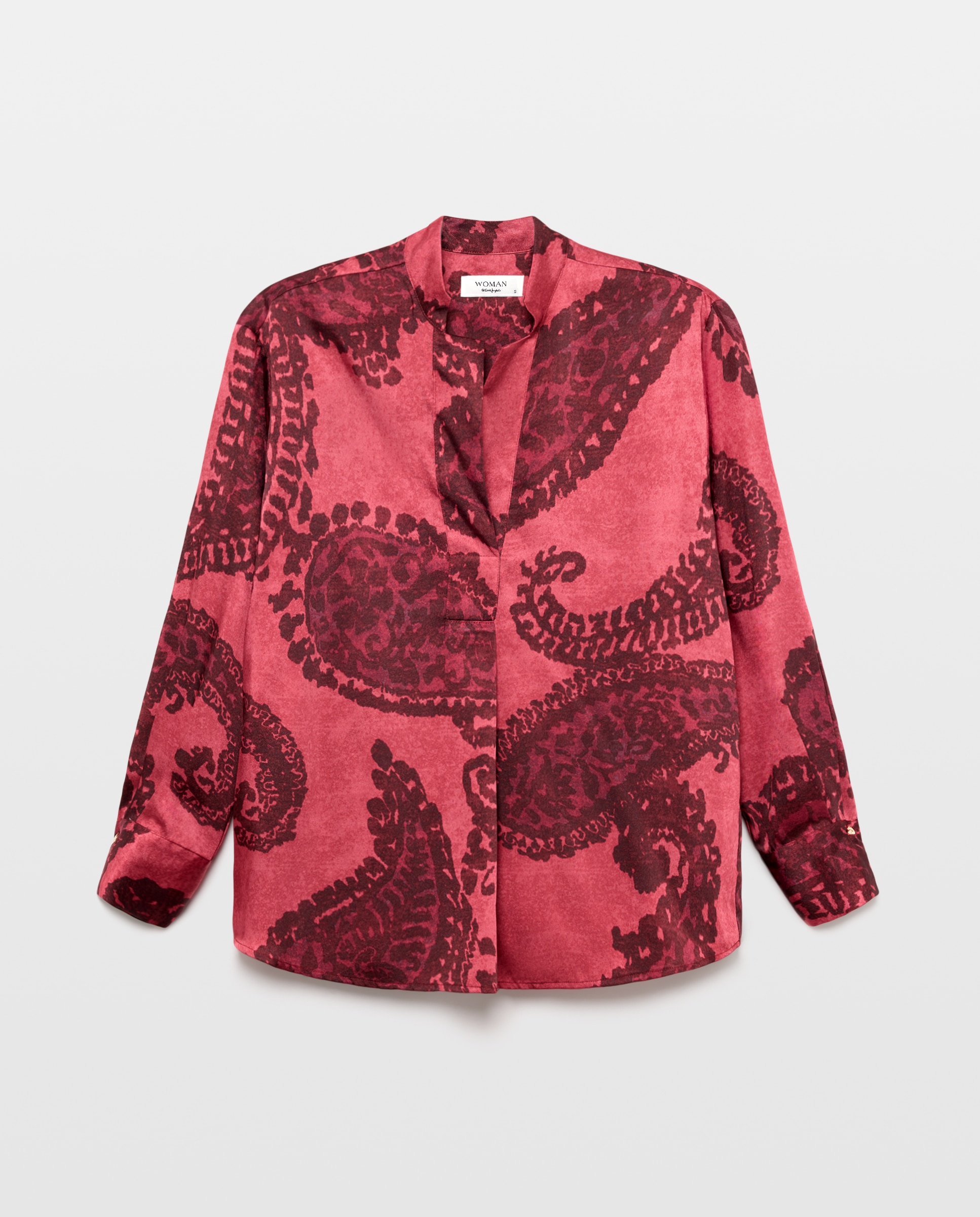Blusa de Manga Comprida e Estampado Rosa-4