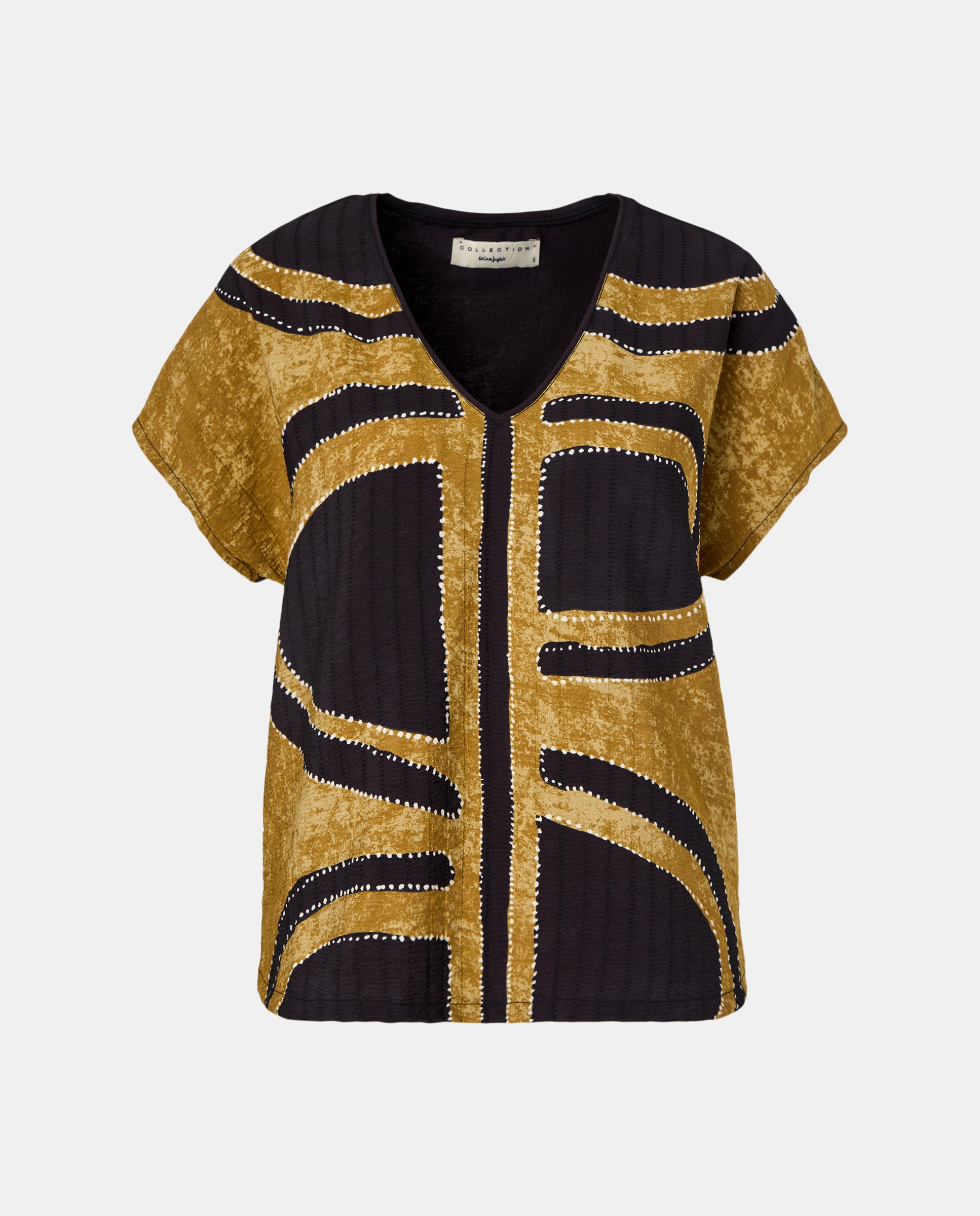 Top de Manga Curta Castanho-4