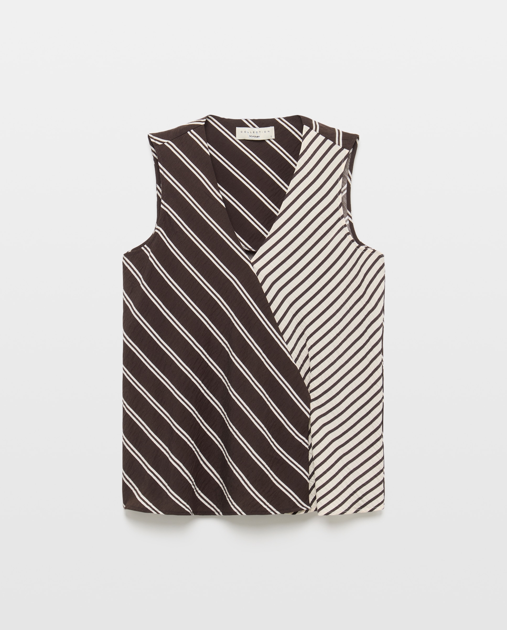 Imagem 0 de Top sem Mangas às Riscas Cruzadas