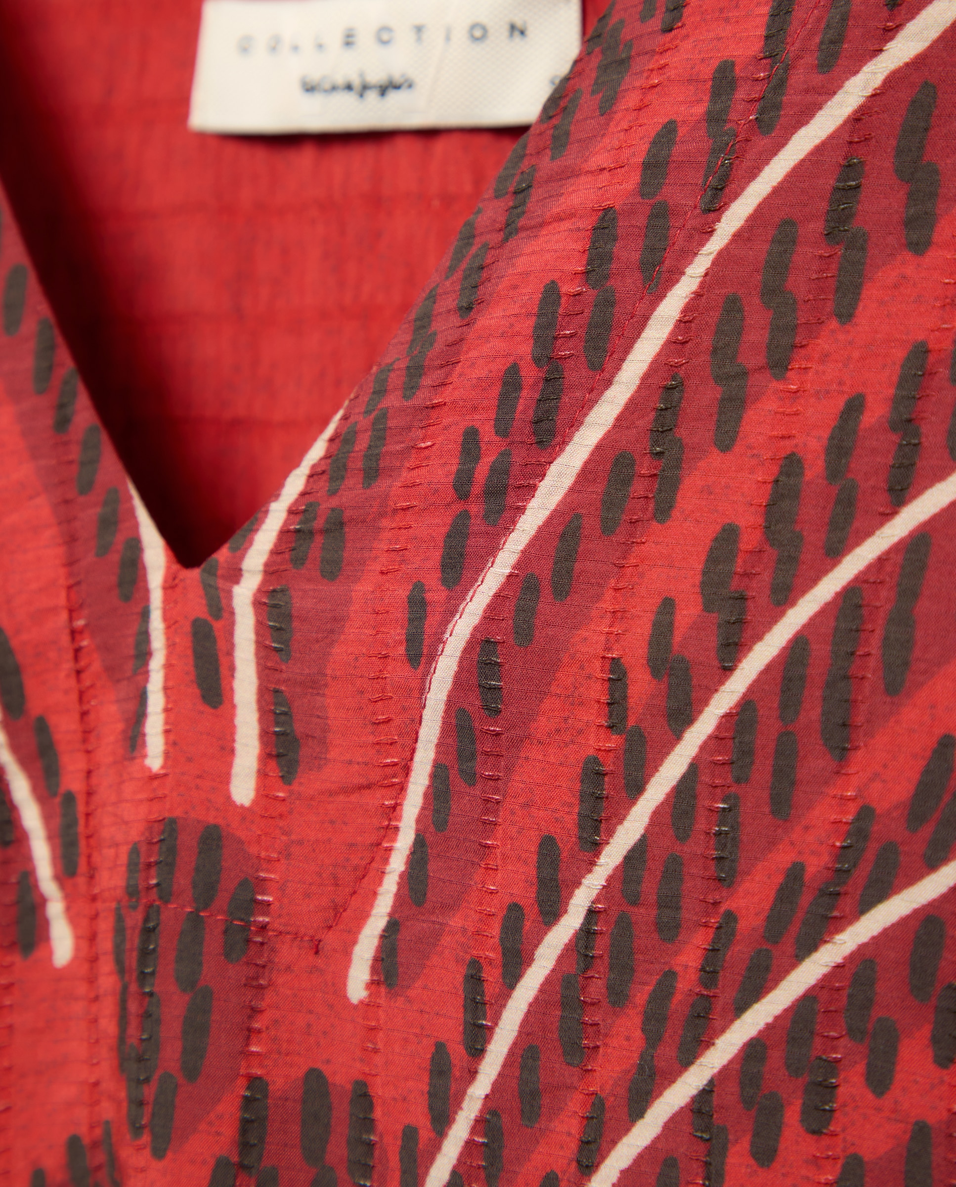 Top de manga corta estampado de mujer - Woman El Corte Inglés - Rojo Rojo-6