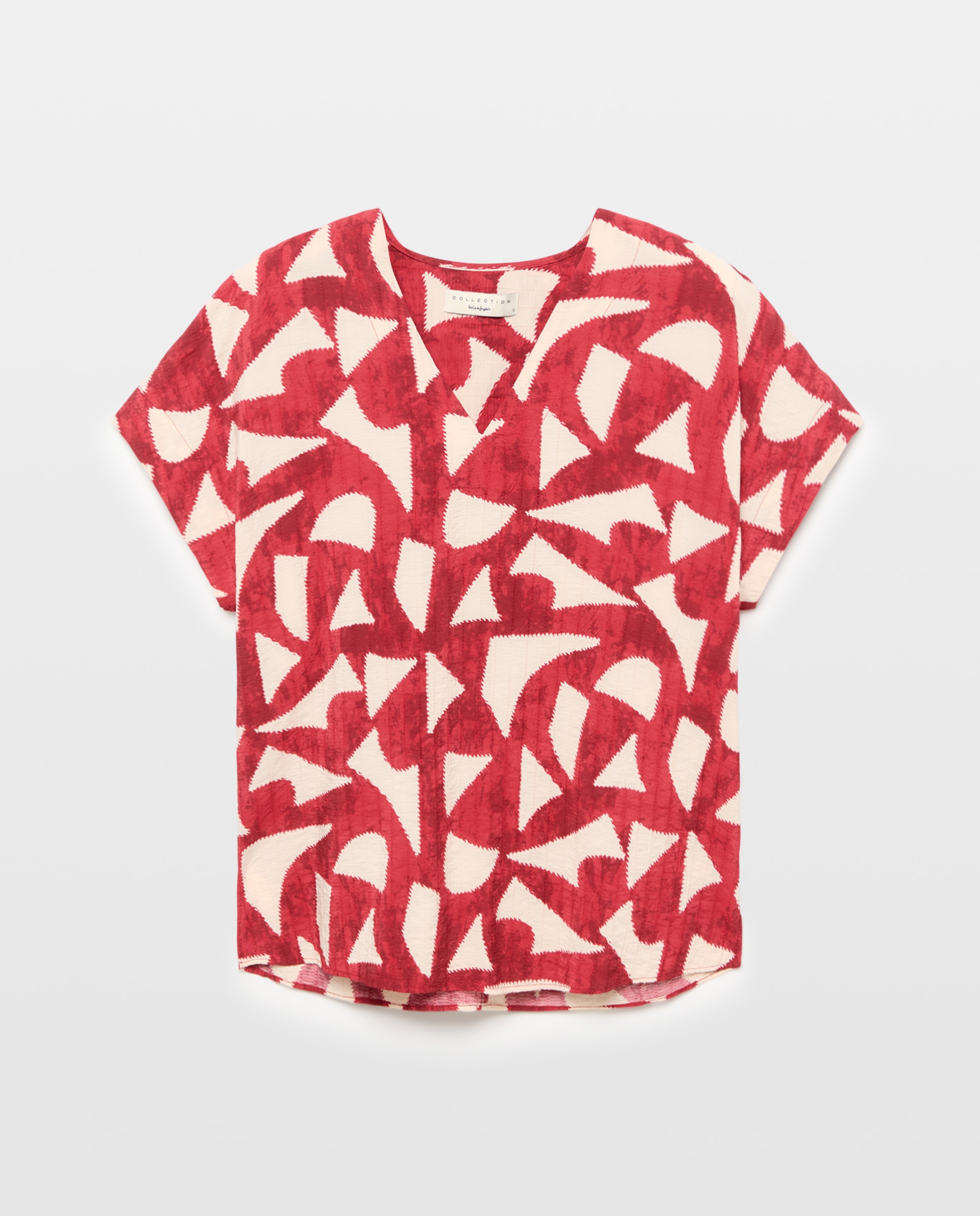 Top de manga corta estampado de mujer - Woman El Corte Inglés - Multicolor Multicolor-4