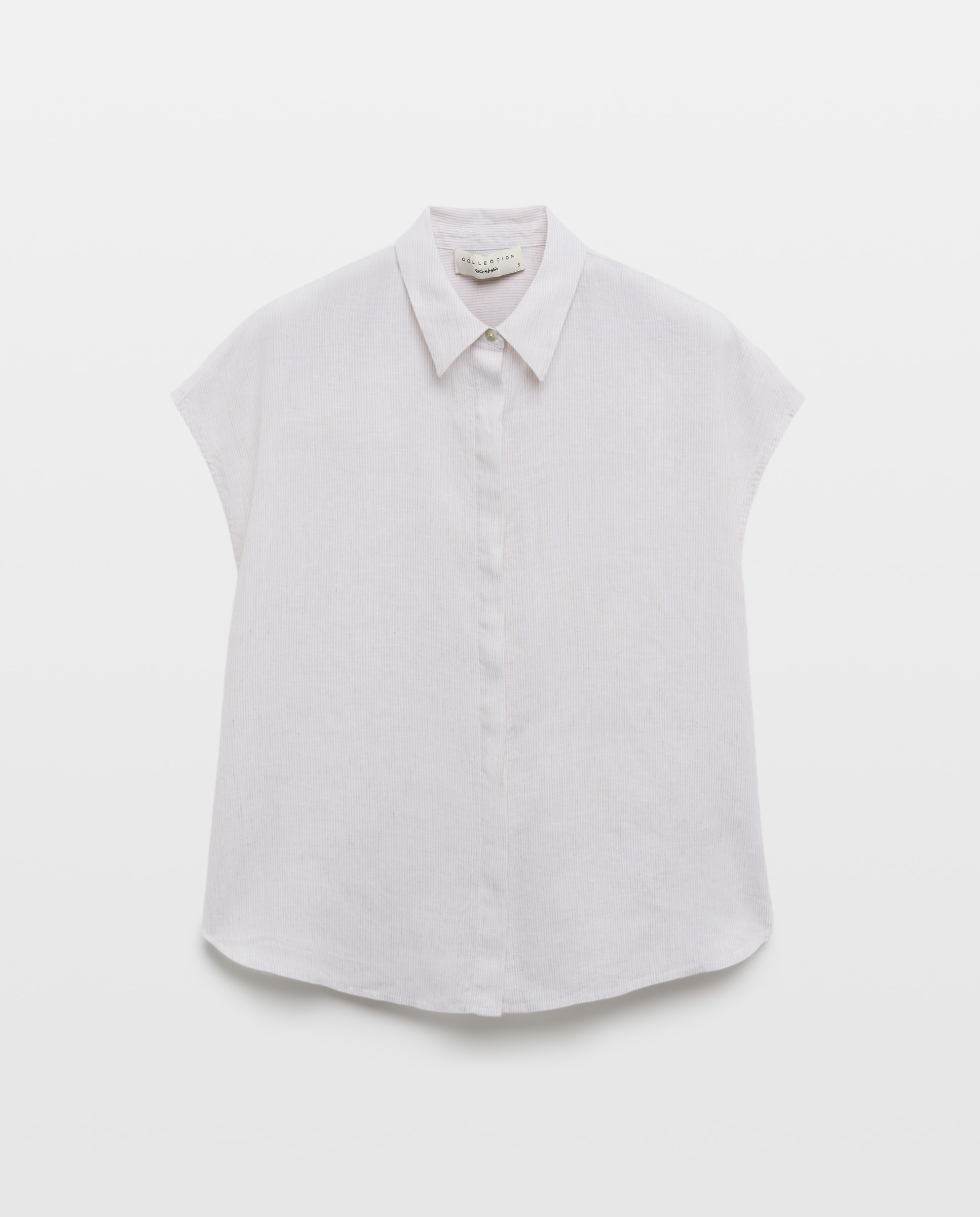 Imagem 0 de Blusa com Manga Curta em Linho