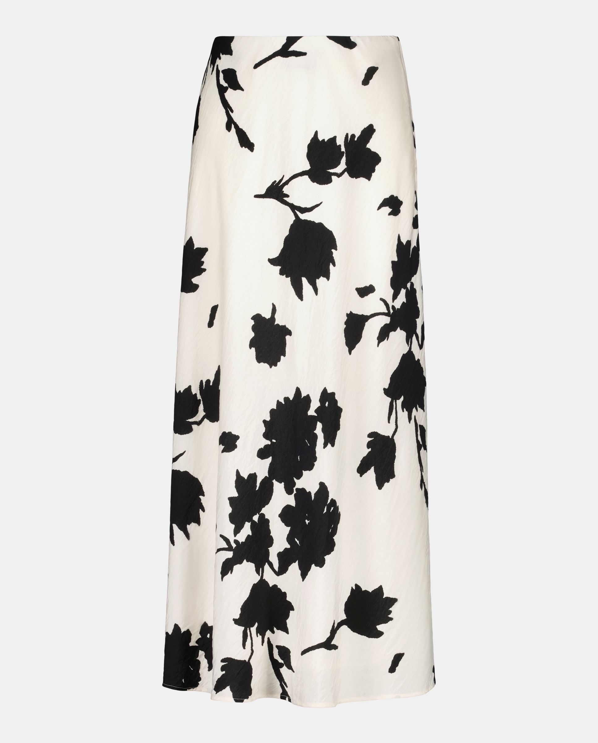 Saia Comprida Estampada Branco-4