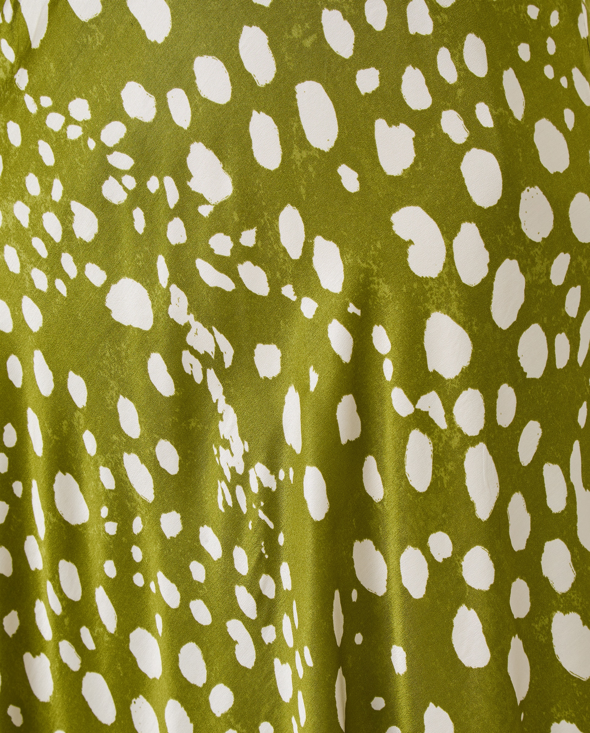 Saia Evasê Estampada Verde-5