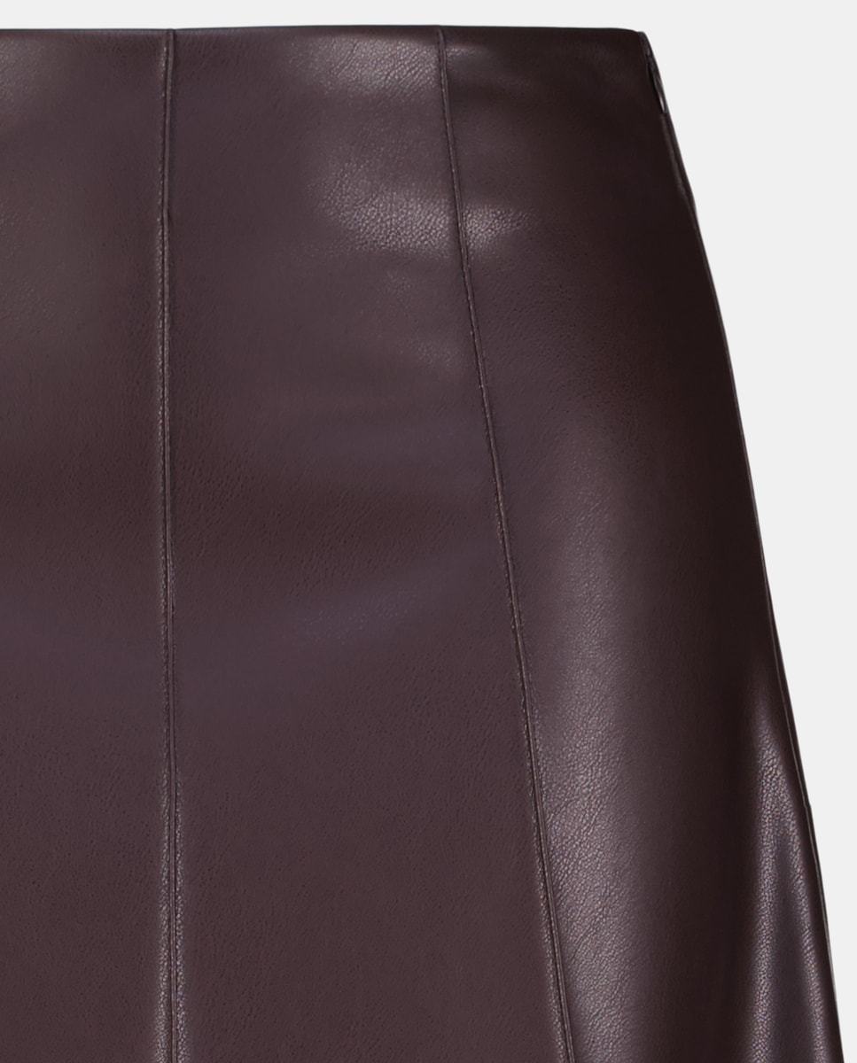 Saia Comprida Lisa Bordeaux-5