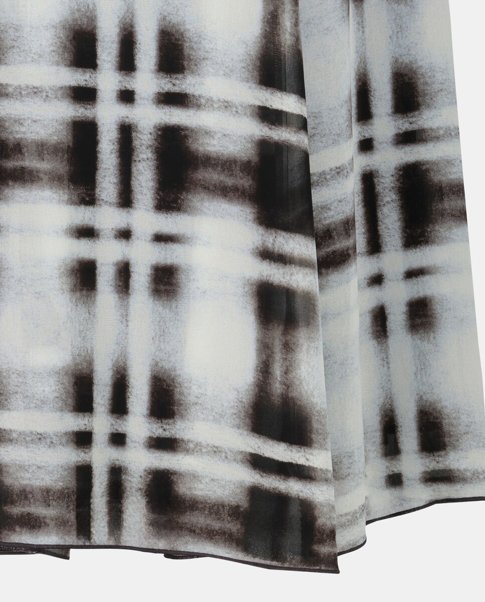 Saia Comprida Estampada Branco-5