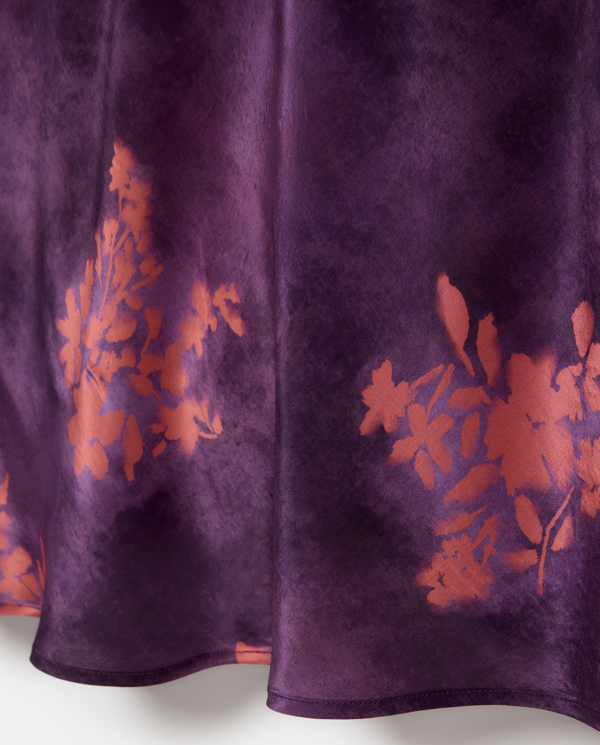 Saia Comprida Estampada Roxo-2