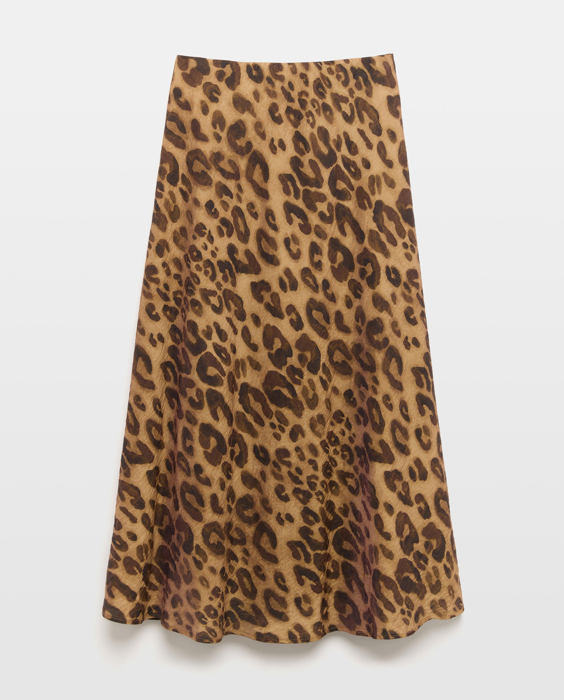 Saia com Animal Print Castanho-4