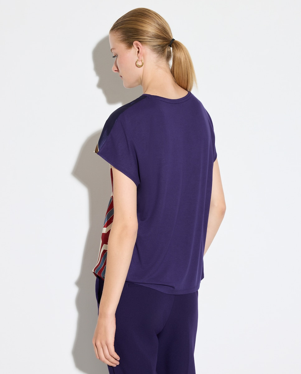 T-shirt de Manga Curta Estampada Vermelho-3