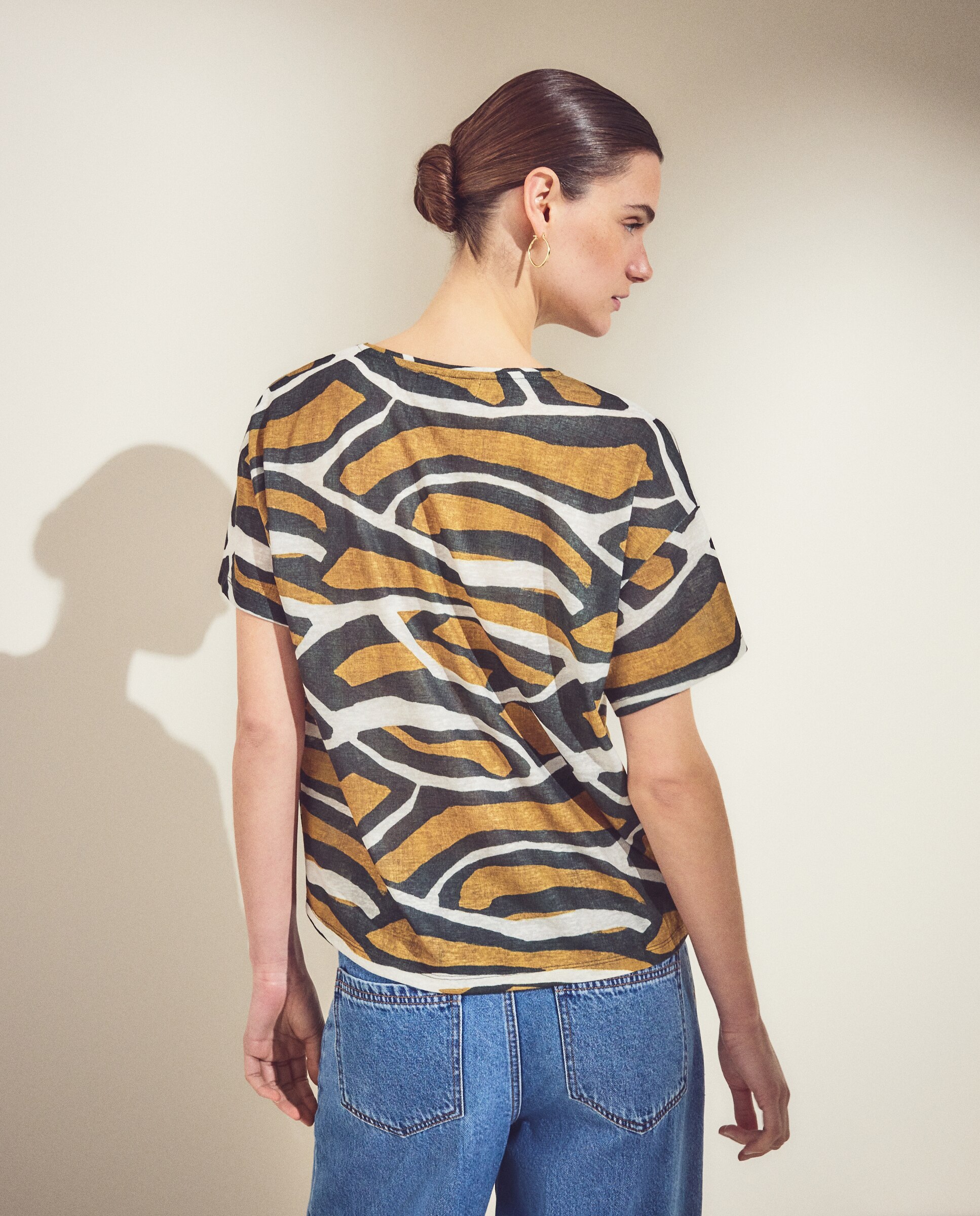 Camiseta lisa de manga corta de mujer - Woman El Corte Inglés - Verde Verde-3
