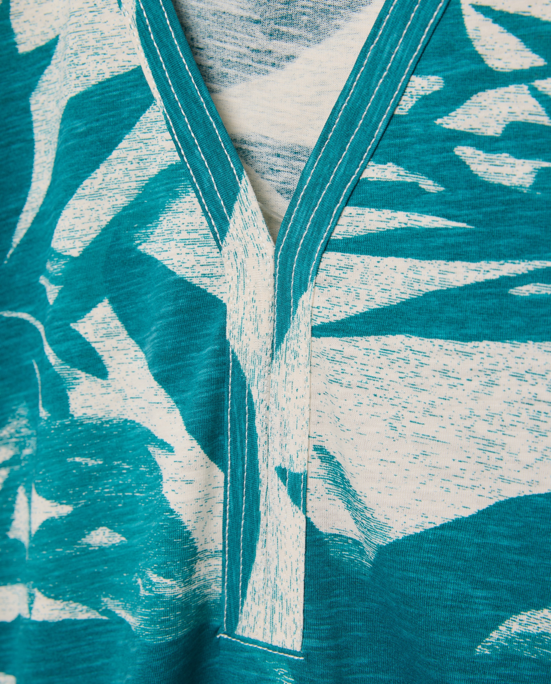 Camiseta de manga corta estampada de mujer - Woman El Corte Inglés - Azul Azul-5