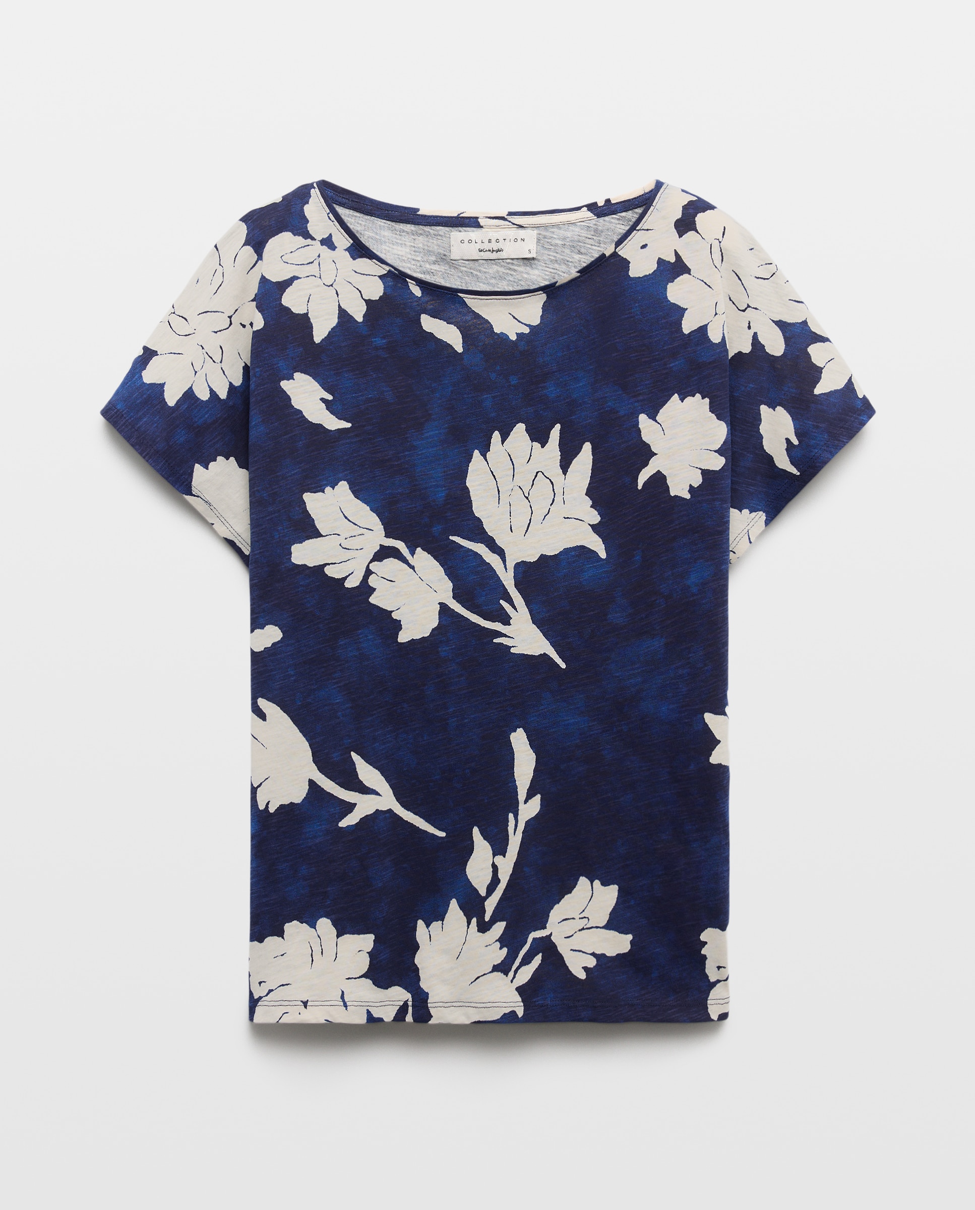 Imagen 4 de Camiseta de manga corta estampada de mujer - Woman El Corte Inglés - Azul marino Azul marino
