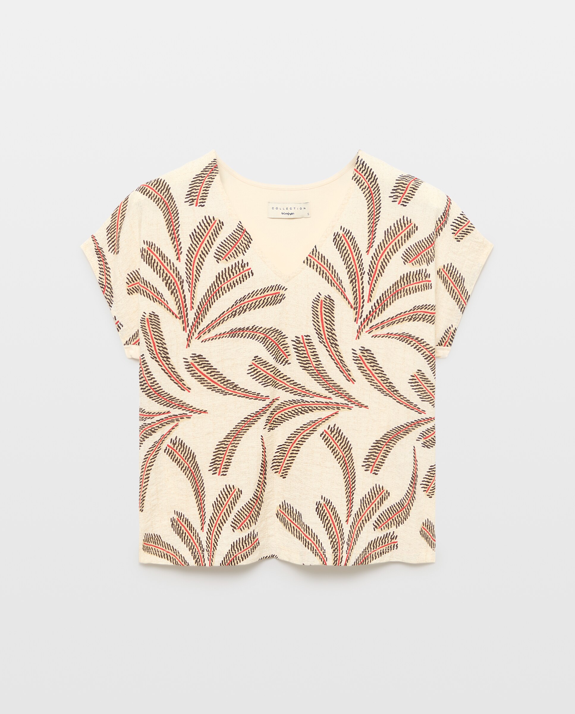 Imagen 5 de Camiseta manga corta de mujer bimateria - Woman El Corte Inglés - Blanco Blanco