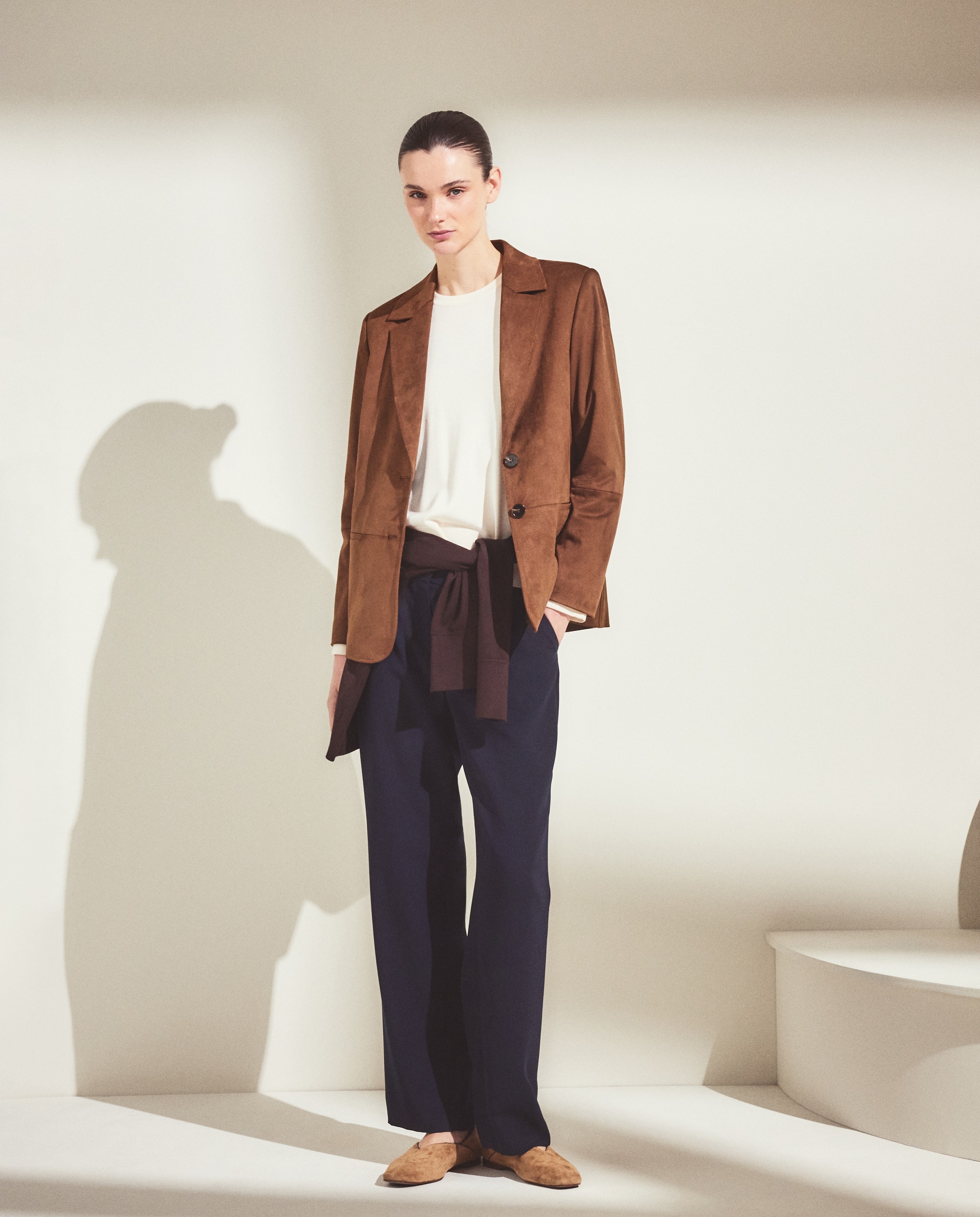 Woman El Corte Inglés - Blazer fantasía de mujer en antelina.