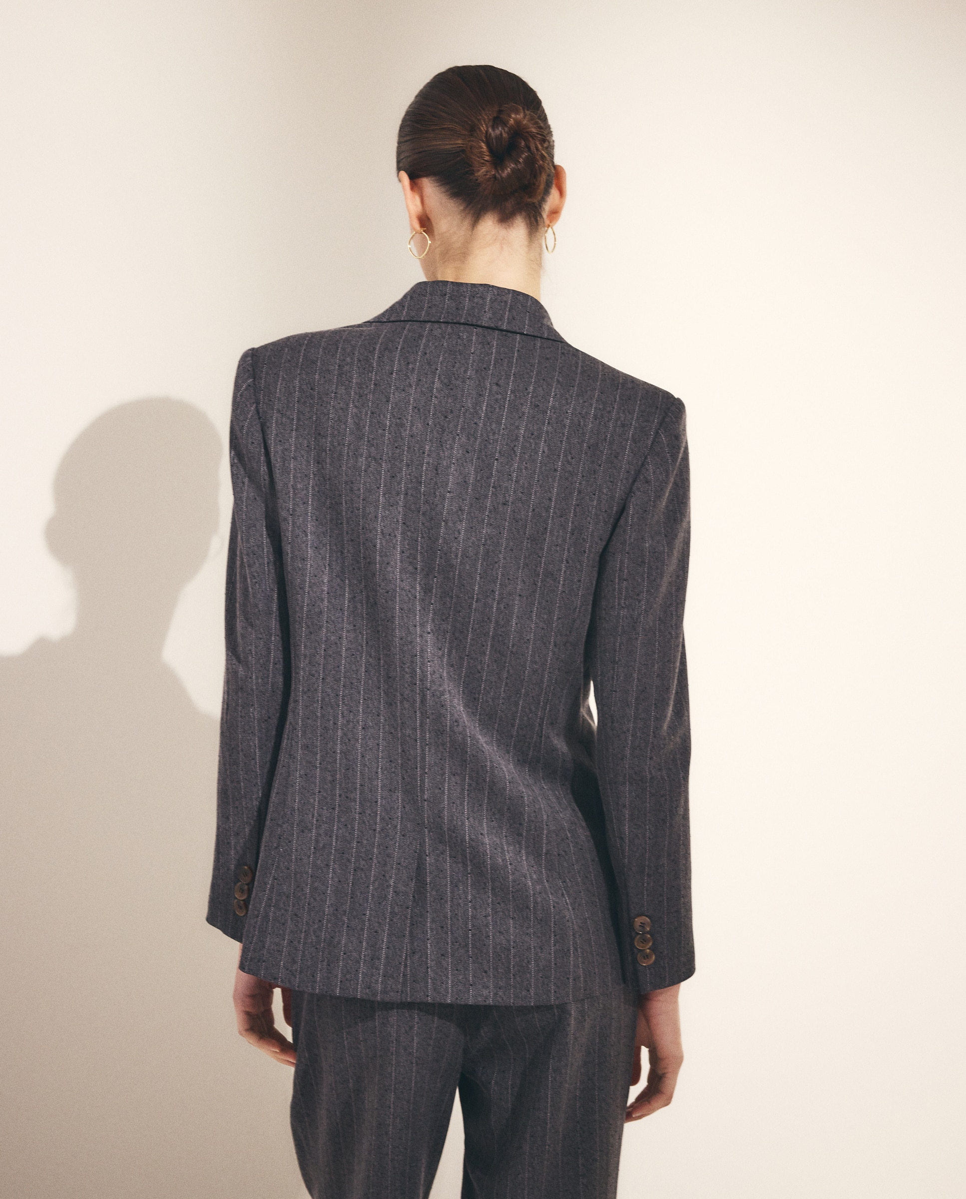 Blazer de Fantasia com Mini Lantejoulas 820 Cinzento Médio-3