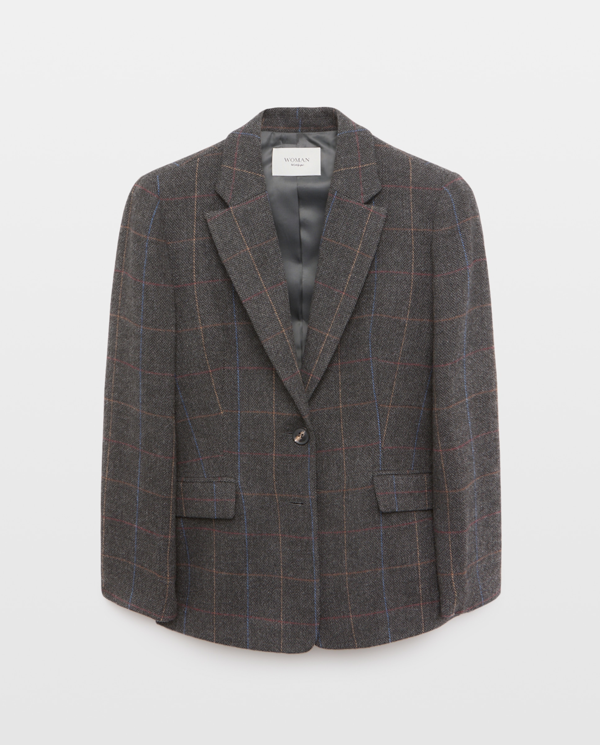 Chaqueta de mujer lisa - Woman El Corte Inglés - 820 Gris medio 820 Gris medio-4