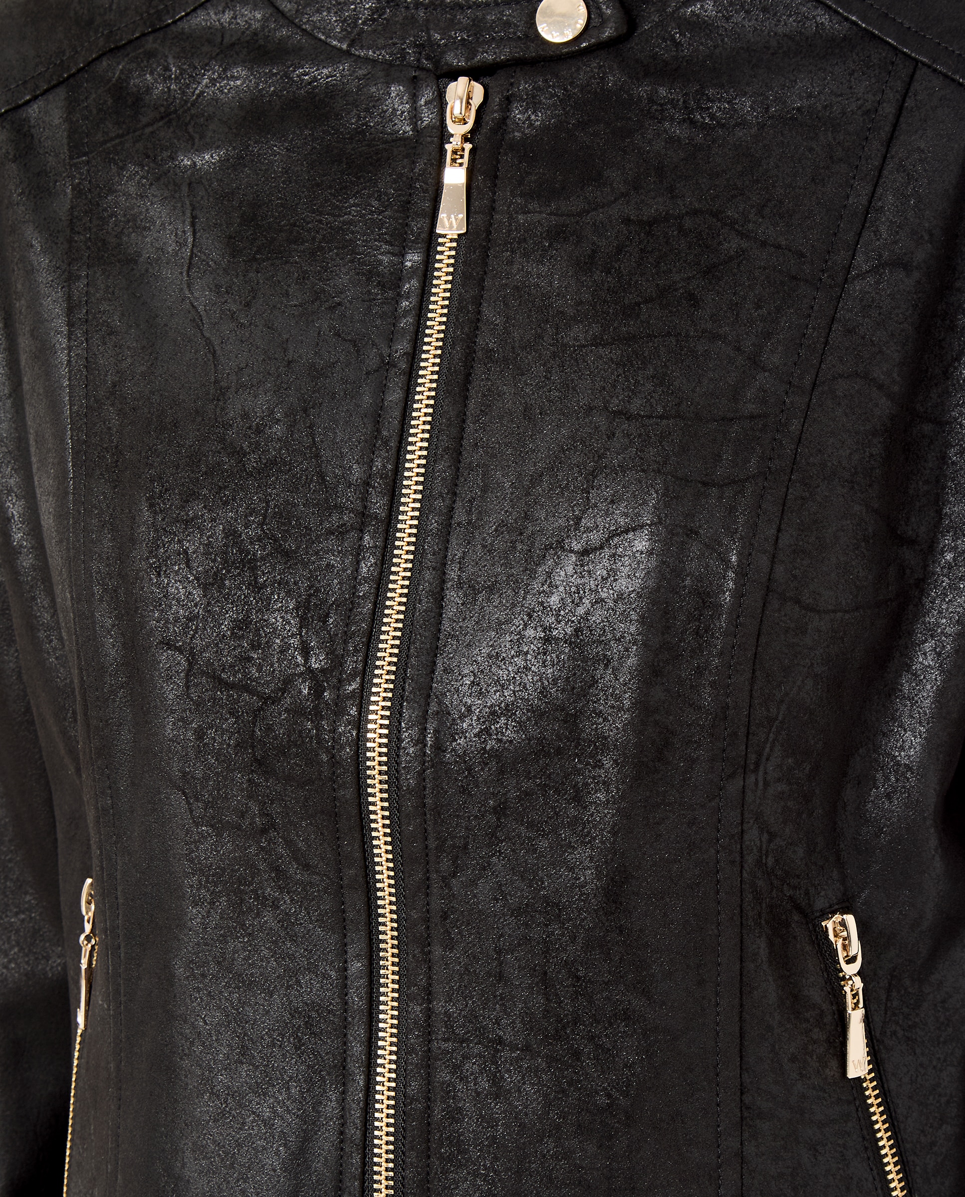 Blusão de Camurcina com Lavagem Preto-5