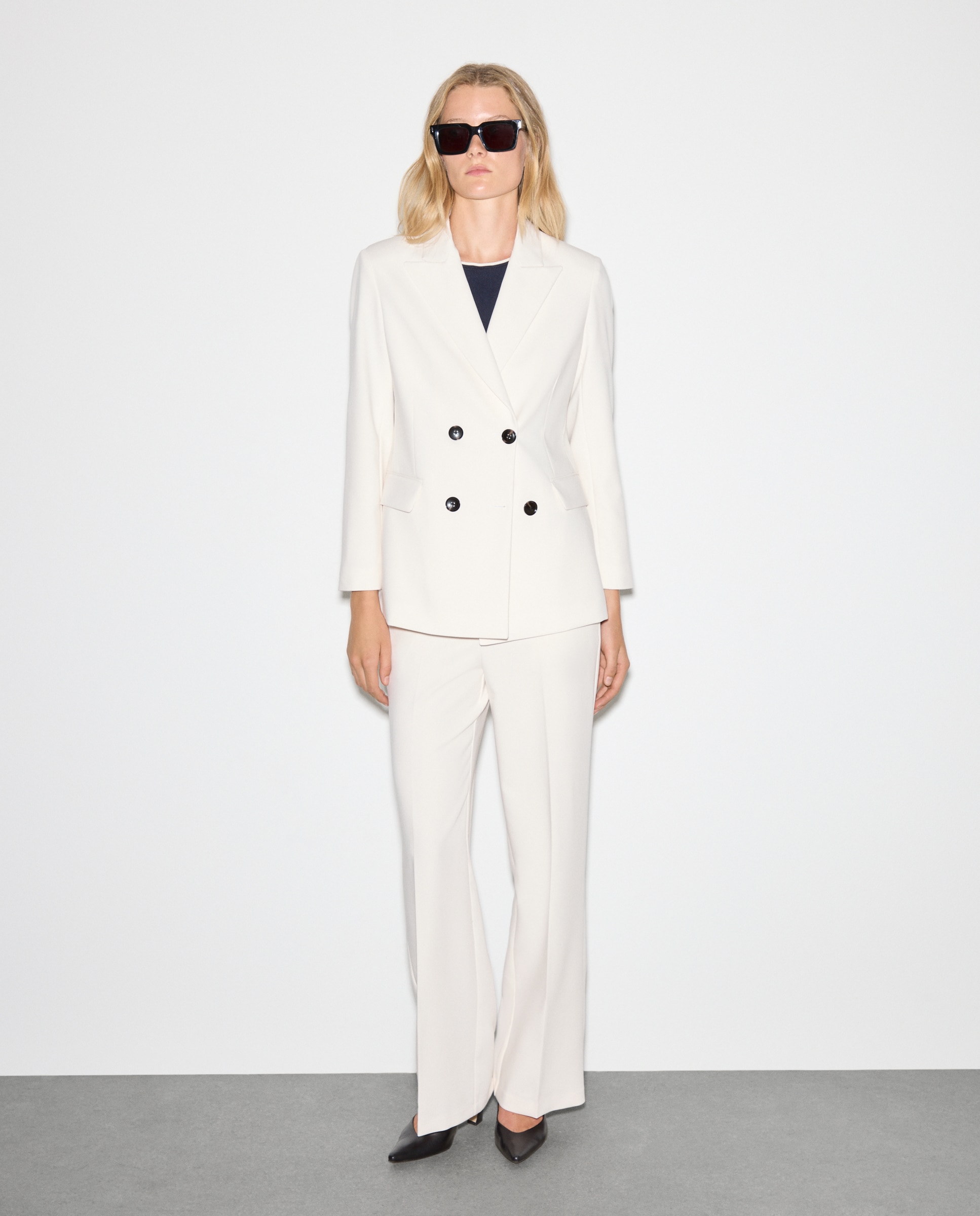 Blazer liso cruzado 120 Cru-2